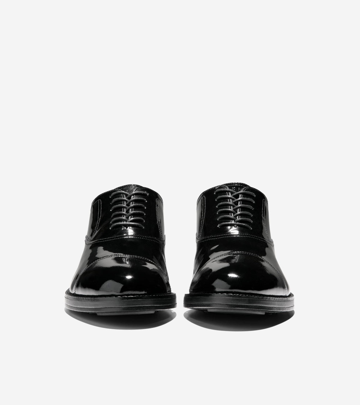 Men's Ledley Grand Cap Toe Oxfords-Black Patent-Black