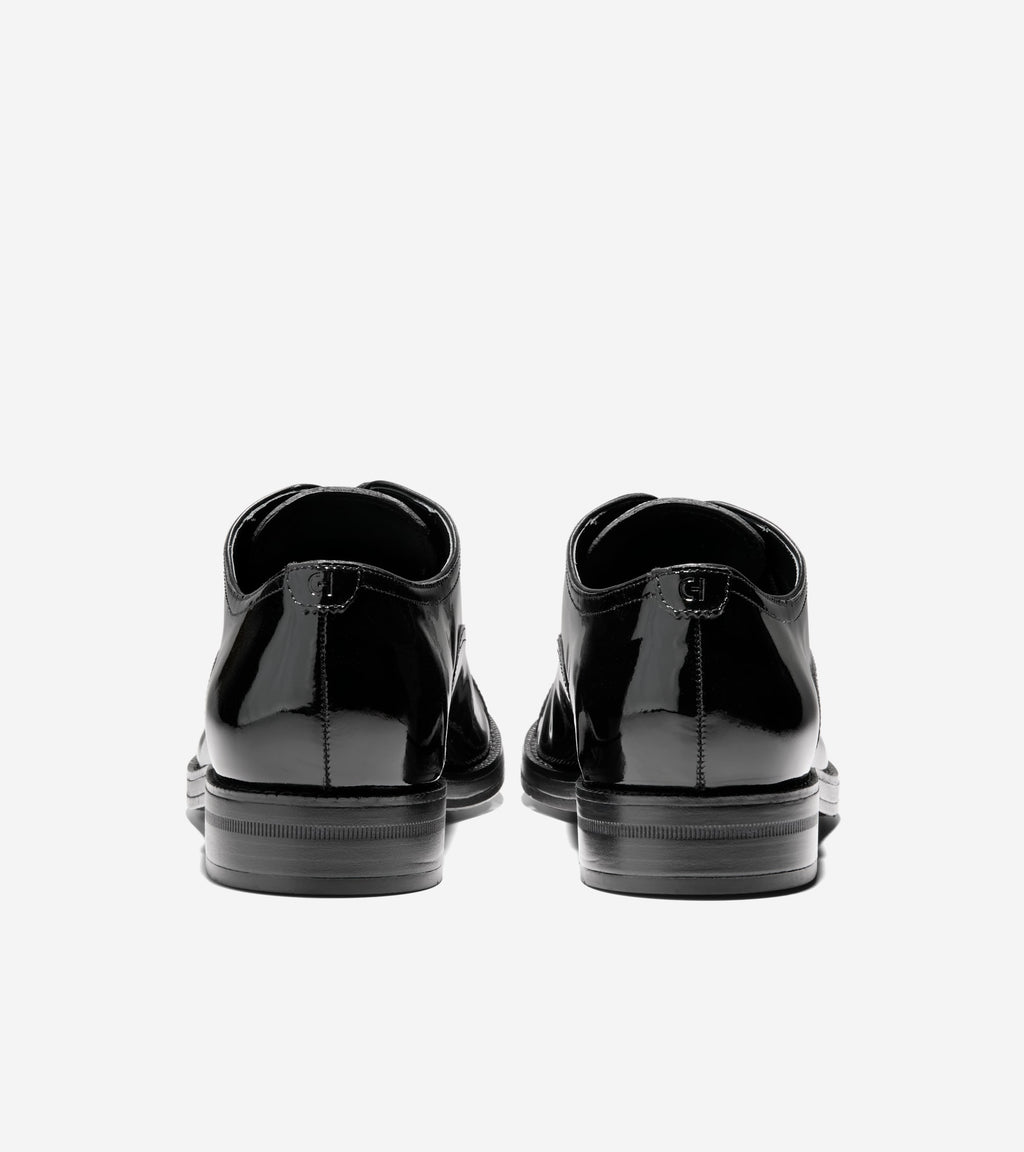 Men's Ledley Grand Cap Toe Oxfords-Black Patent-Black