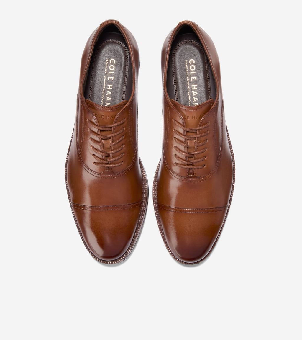 cole haan light brown dress shoes Cole Haan Men's Tan Leather Lace-Up Oxfords Size 10.5M Sku 2979