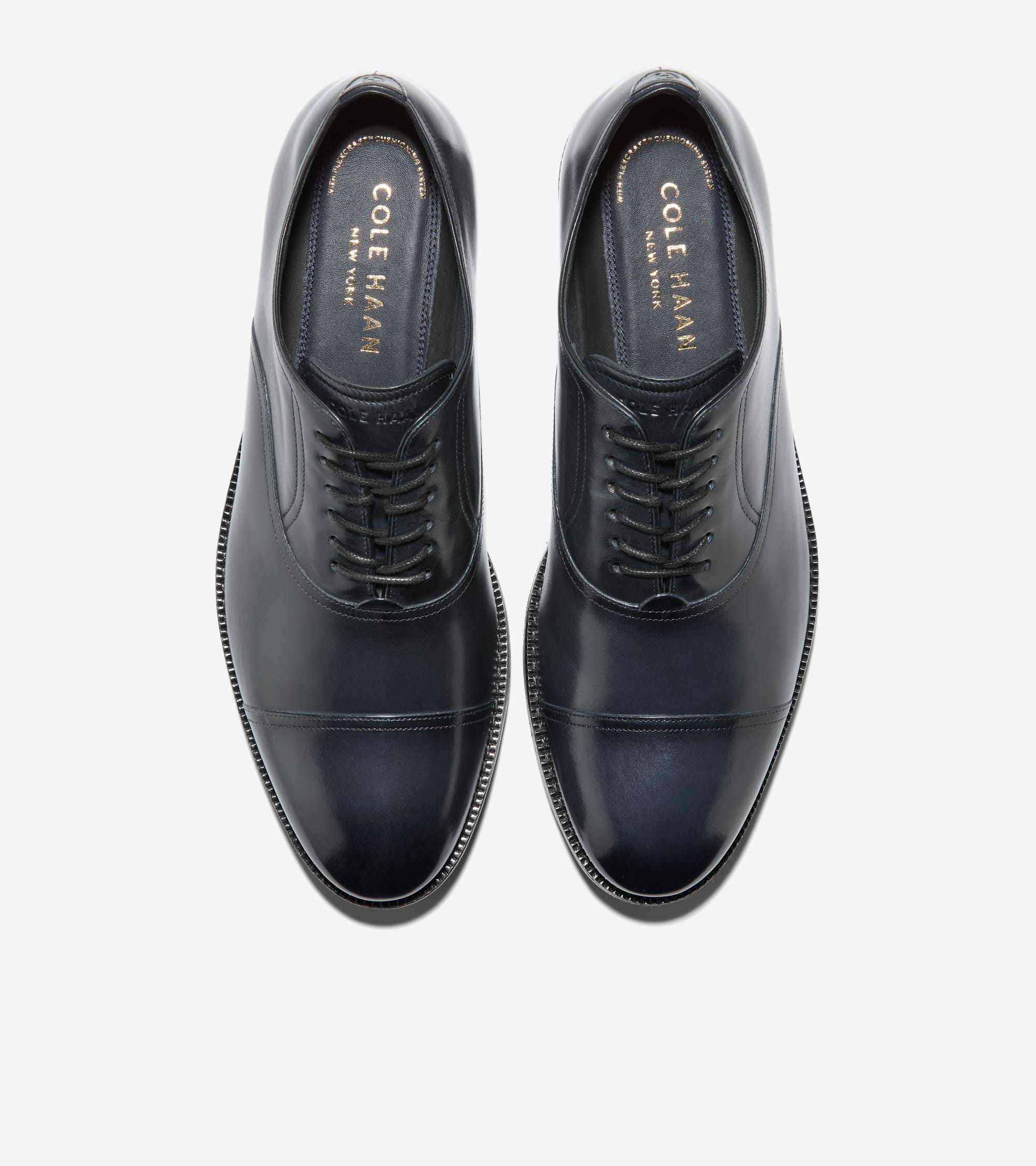 Men's Ledley Grand Cap Toe Oxfords in Blue | Cole Haan