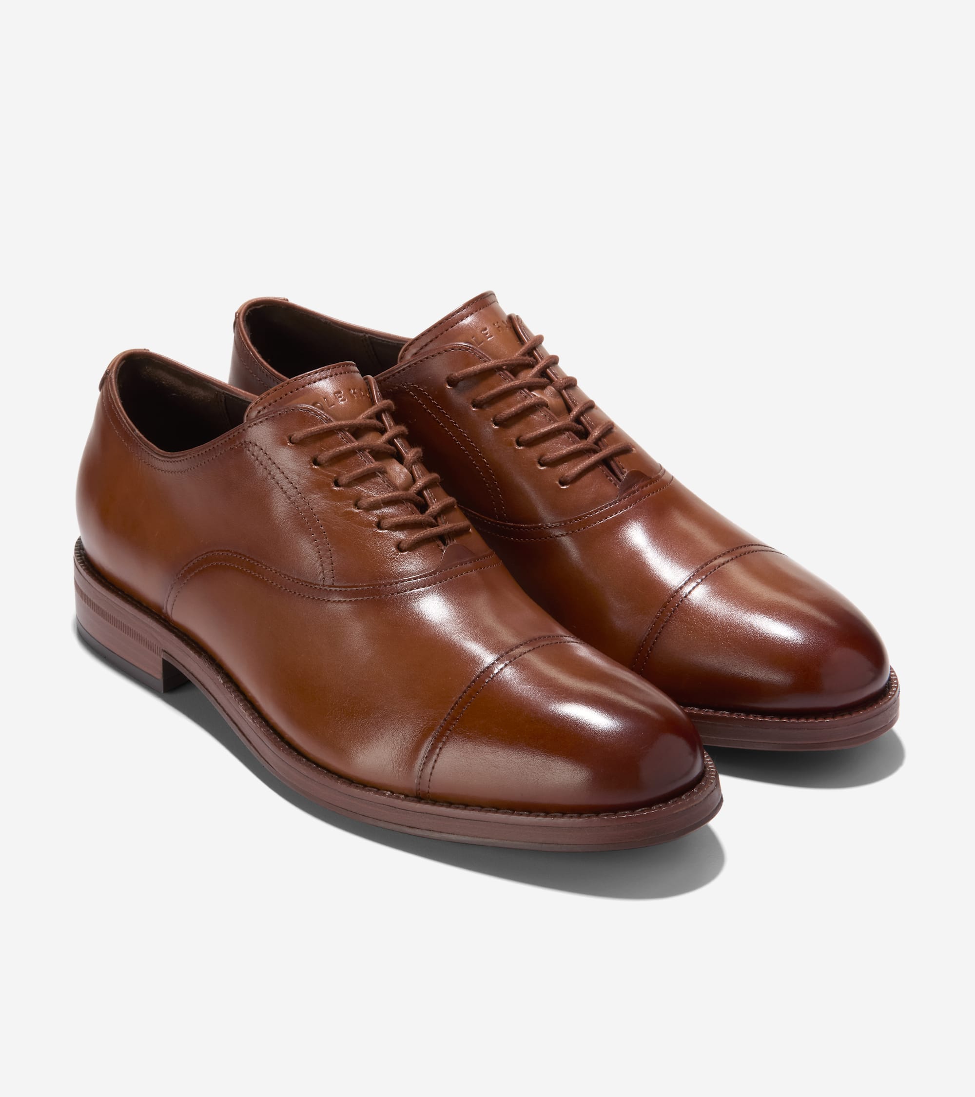 Men's Ledley Grand Cap Toe Oxfords in Brown | Cole Haan