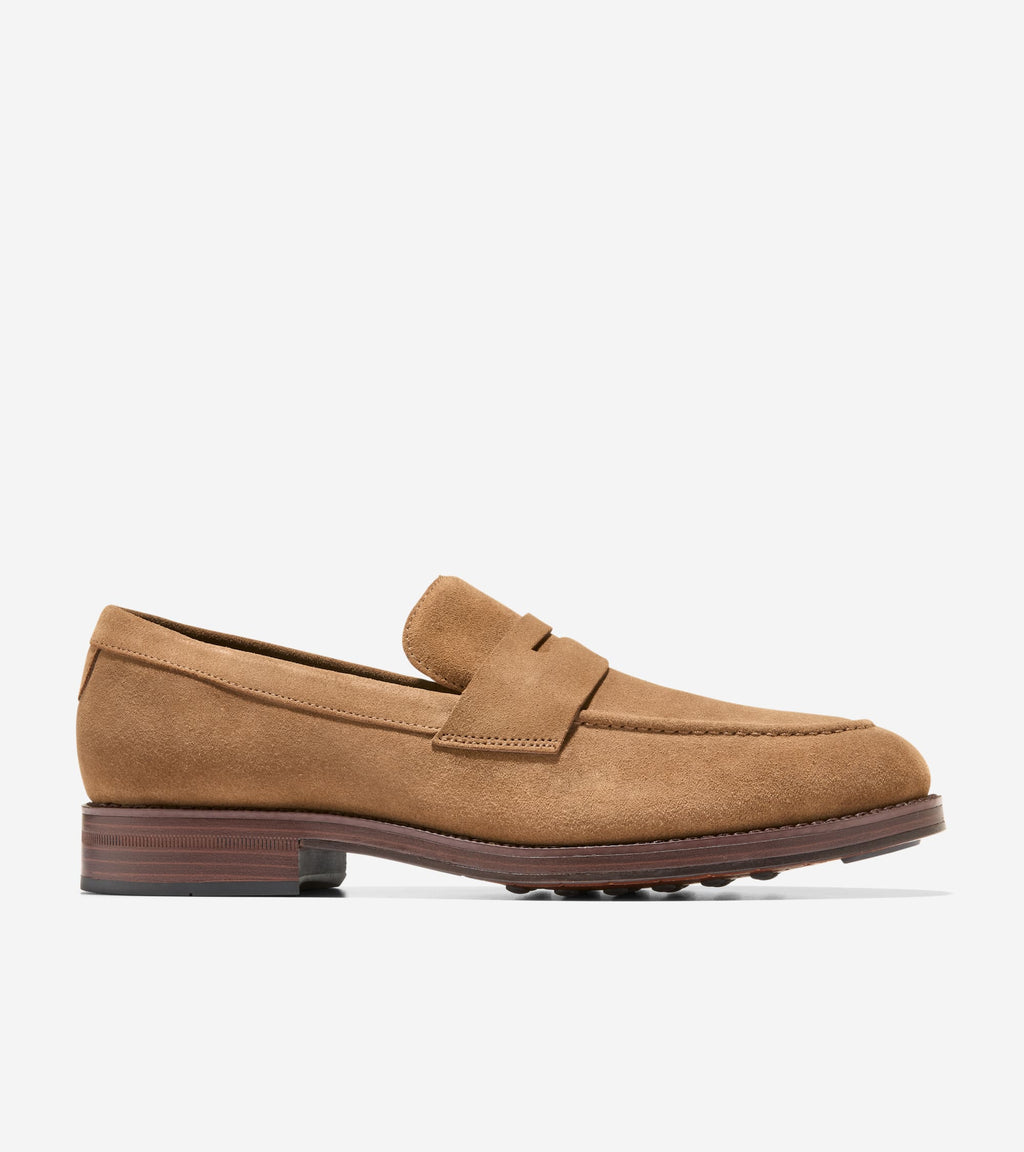 Men's Ledley Grand Penny Loafers-Spiced Brown-Dark Natural