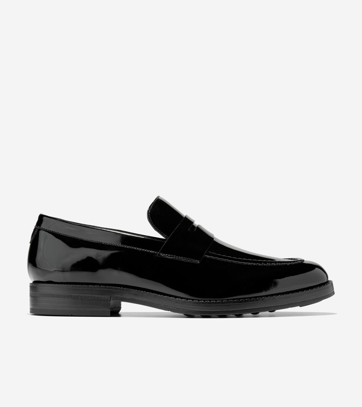 Men's Ledley Grand Penny Loafers-Black Patent-Black