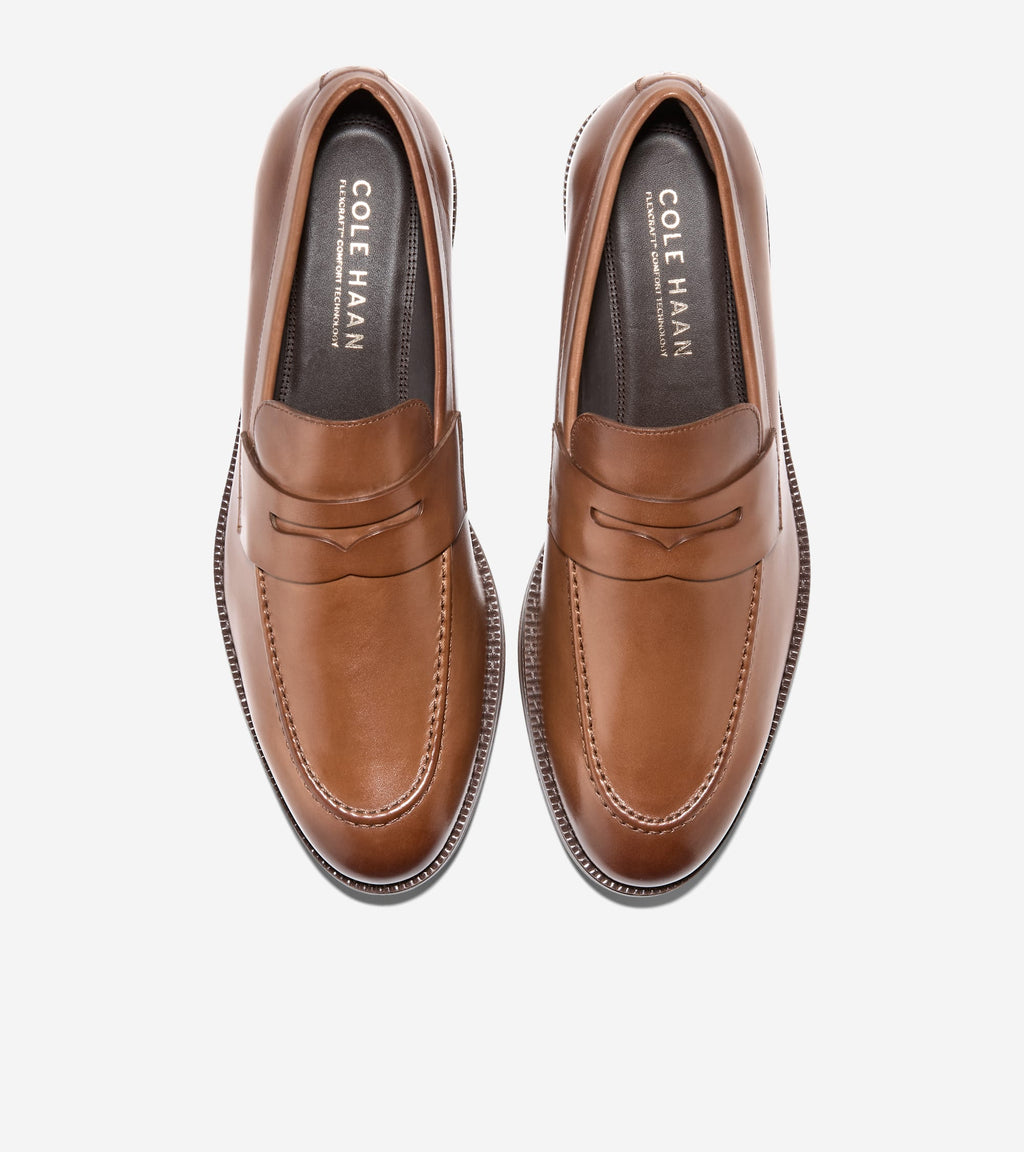 Men's Ledley Grand Penny Loafers-British Tan-Natural