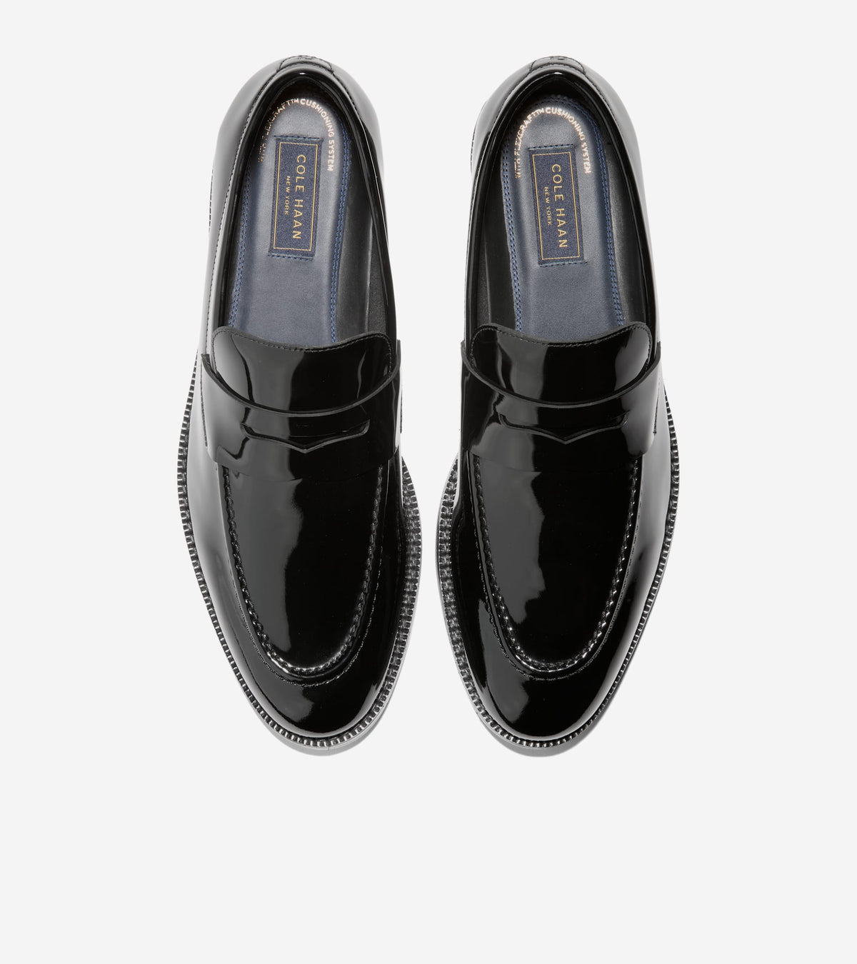 Men's Ledley Grand Penny Loafers-Black Patent-Black