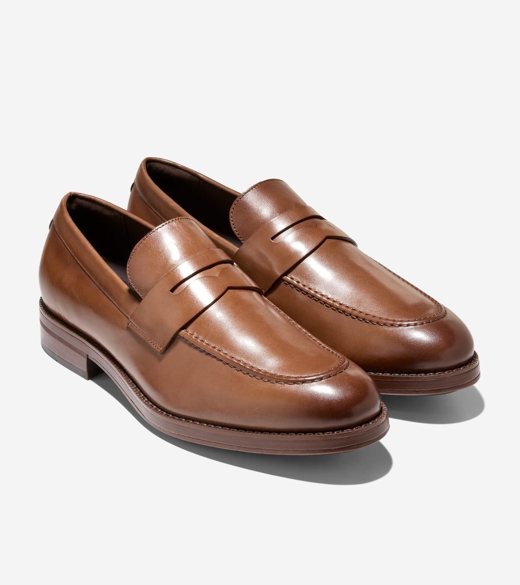Men's Ledley Grand Penny Loafers-British Tan-Natural