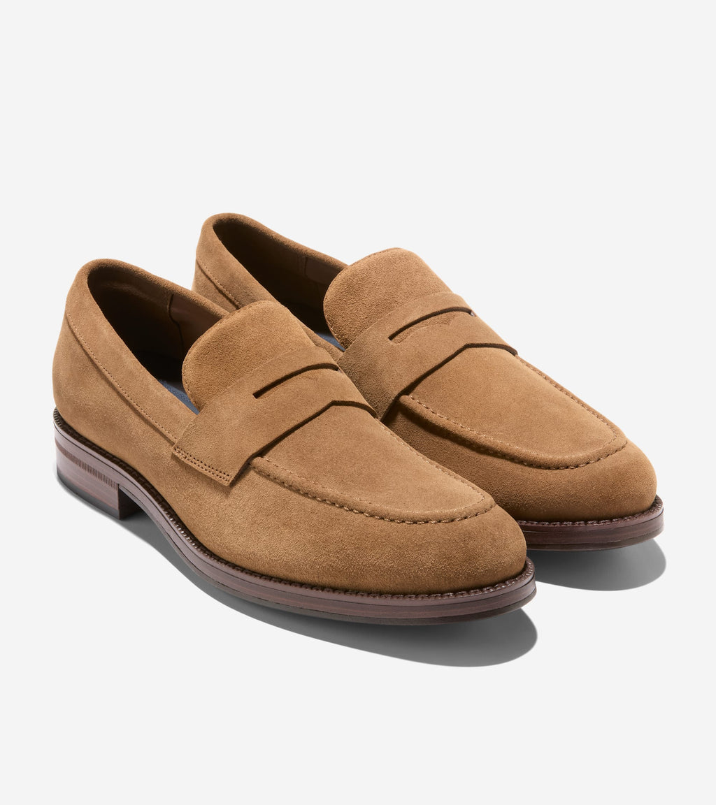 Men's Ledley Grand Penny Loafers-Spiced Brown-Dark Natural