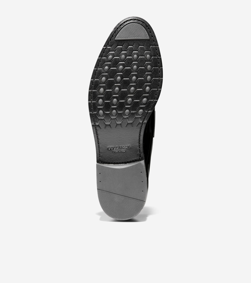 Men's Ledley Grand Penny Loafers-Black Patent-Black
