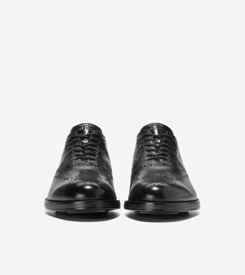 Men's Ledley Grand Brogue Wingtip Oxfords-Black