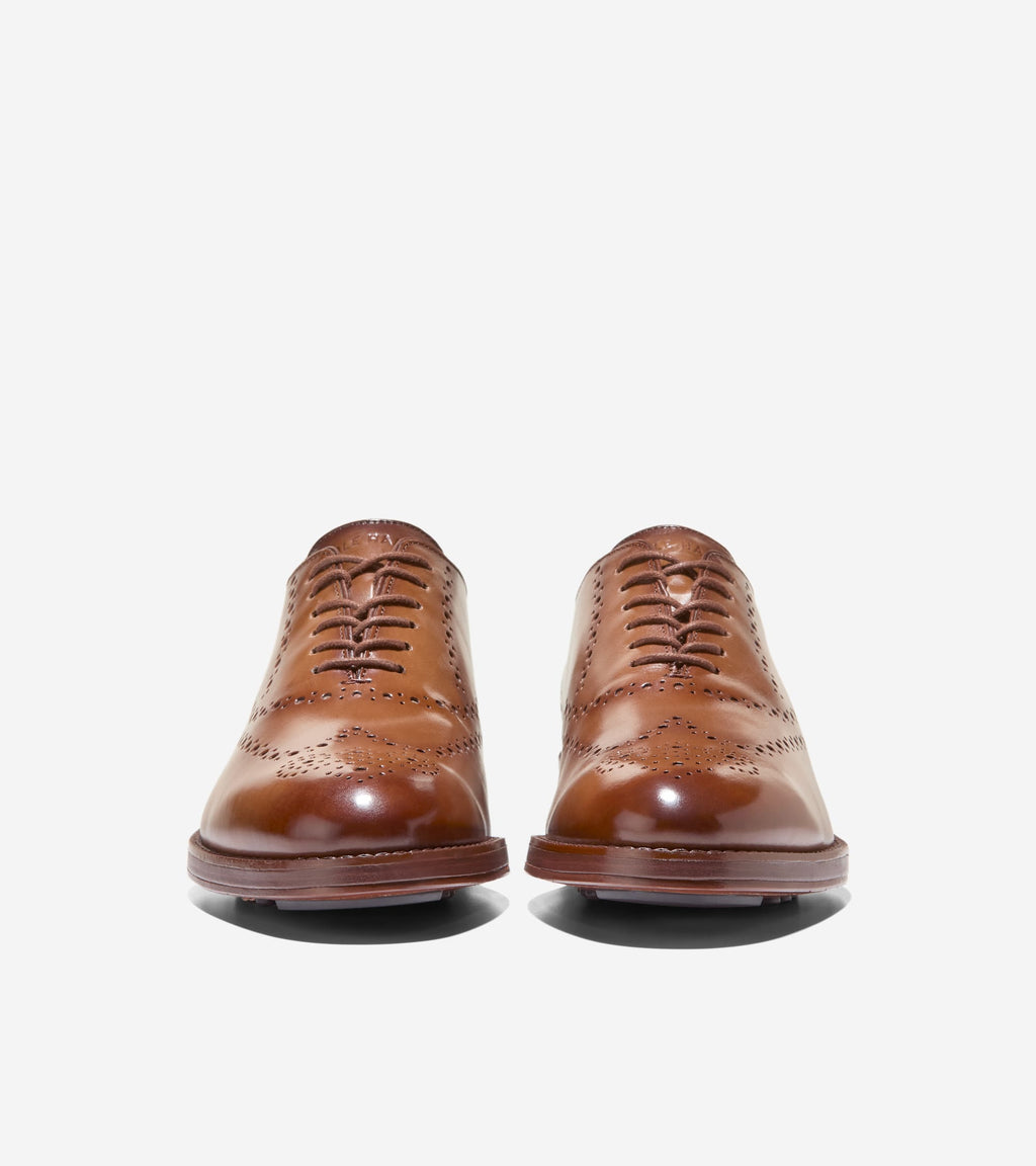Cole Haan Grand Men\'s Brown Leather Brogue Shoes size 12M chestnut brown Cole Haan Men main image 3