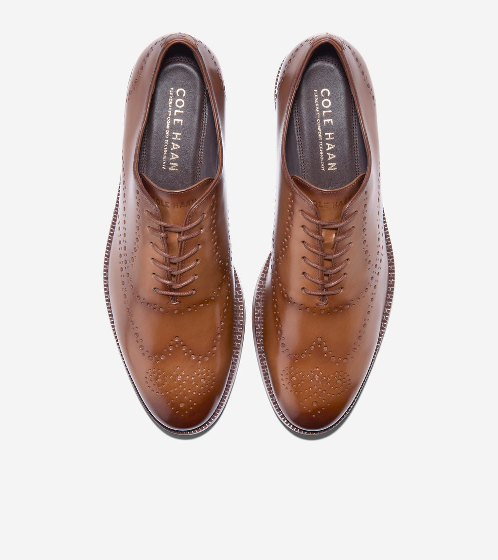 Cole Haan Brown Leather Oxfords with Broguing Men main image 4