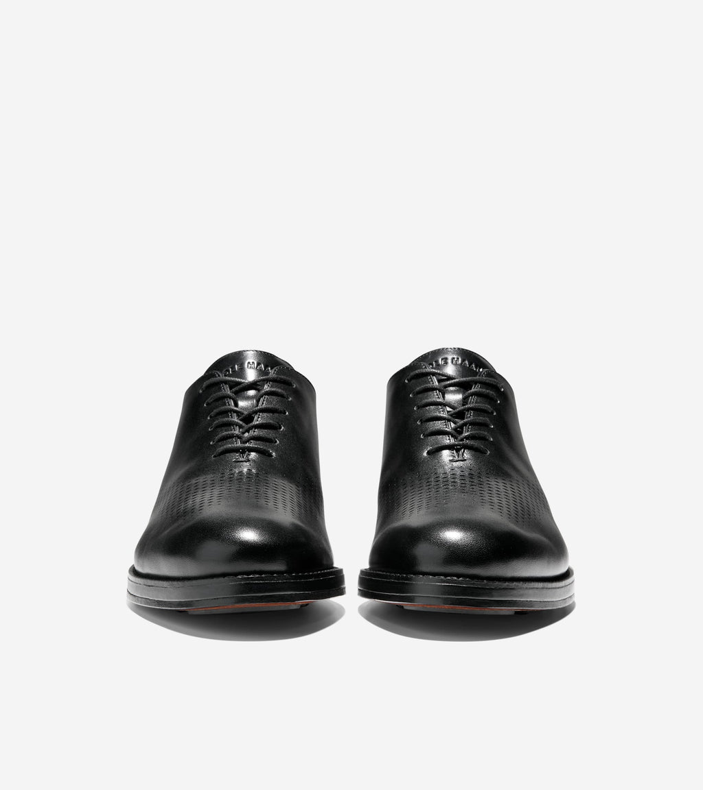 Men's Ledley Grand Flexcraft Laser Wingtip Oxfords-Black