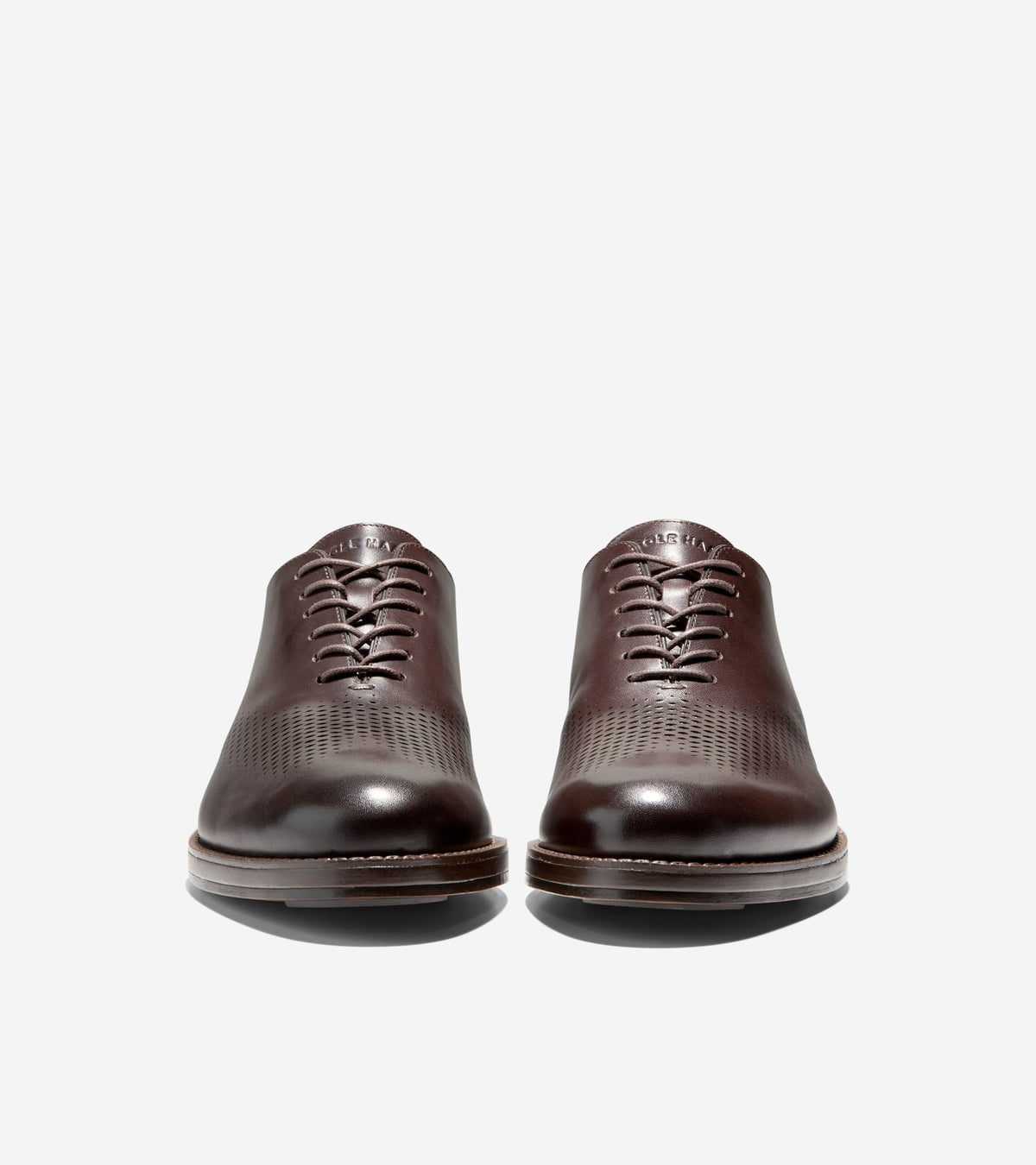 Men's Ledley Grand Flexcraft Laser Wingtip Oxfords-Dark Chocolate-Dark Brown