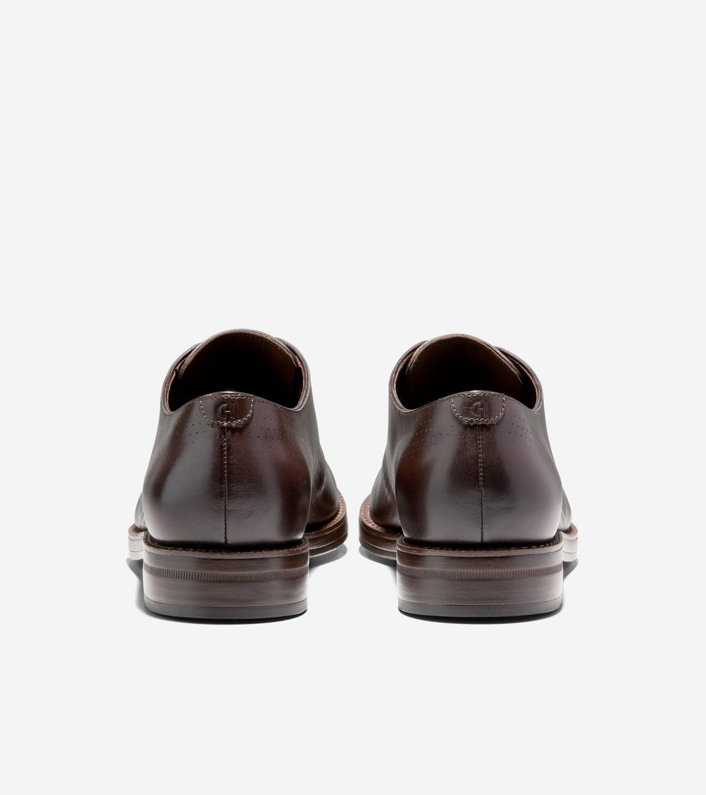 Men's Ledley Grand Flexcraft Laser Wingtip Oxfords-Dark Chocolate-Dark Brown