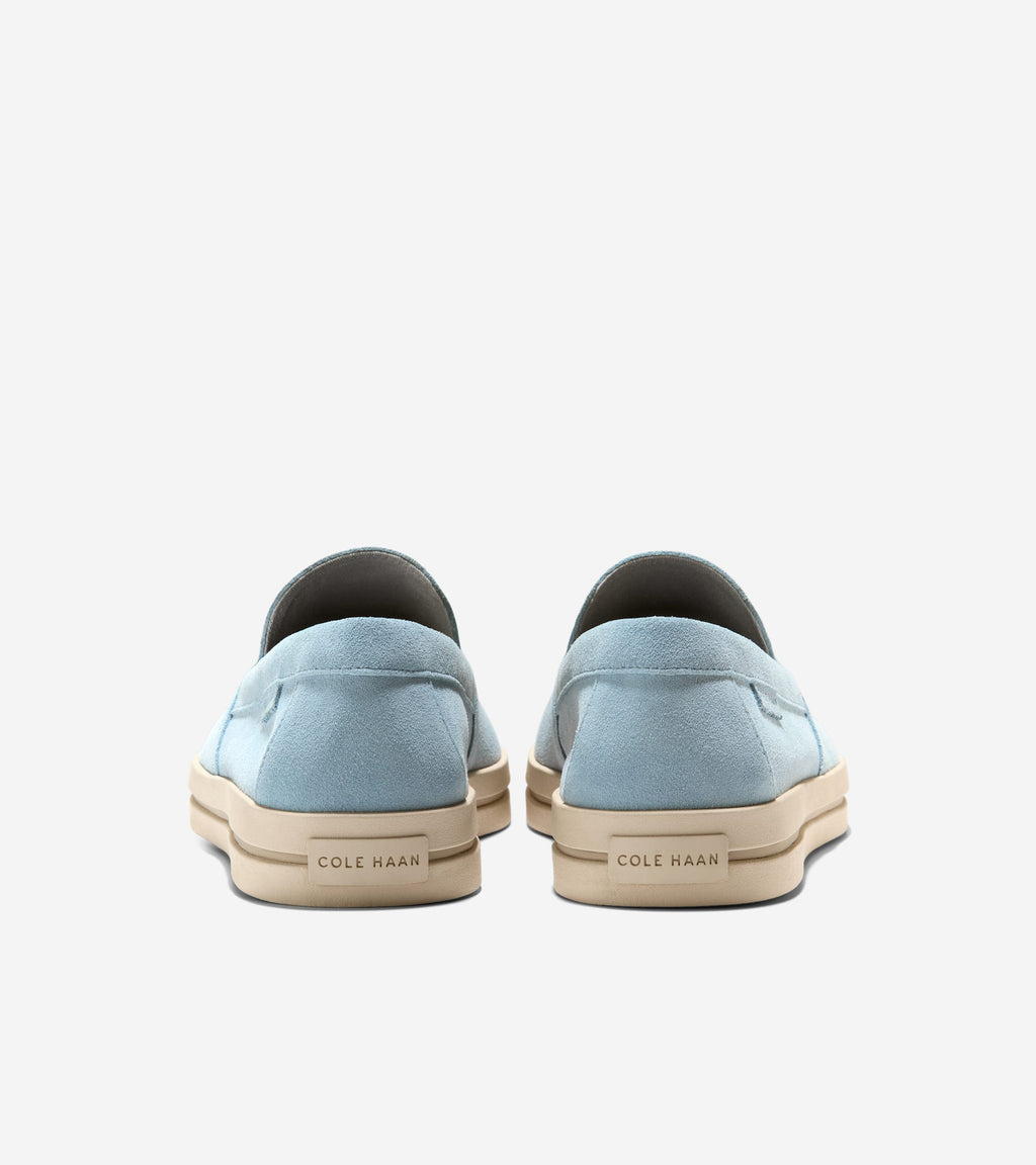 Men's Long-Weekender Slip-On Loafers-Dusty Blue-Angora