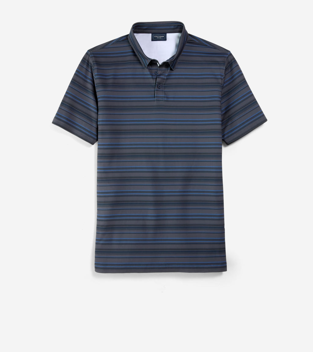 Men's Links Polo-Navy Blazer Stripe