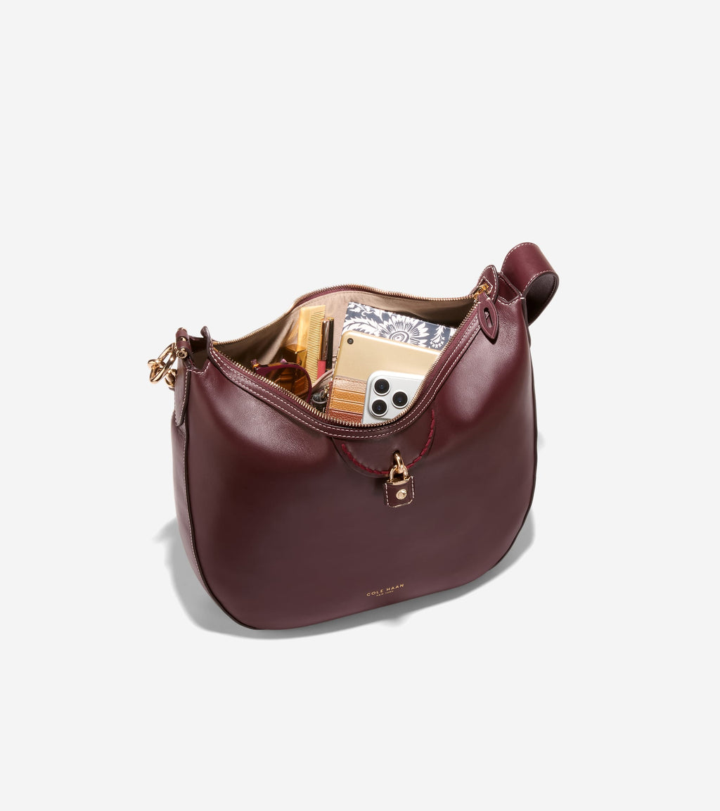 Women's Lockheart Hobo Bag-Bloodstone