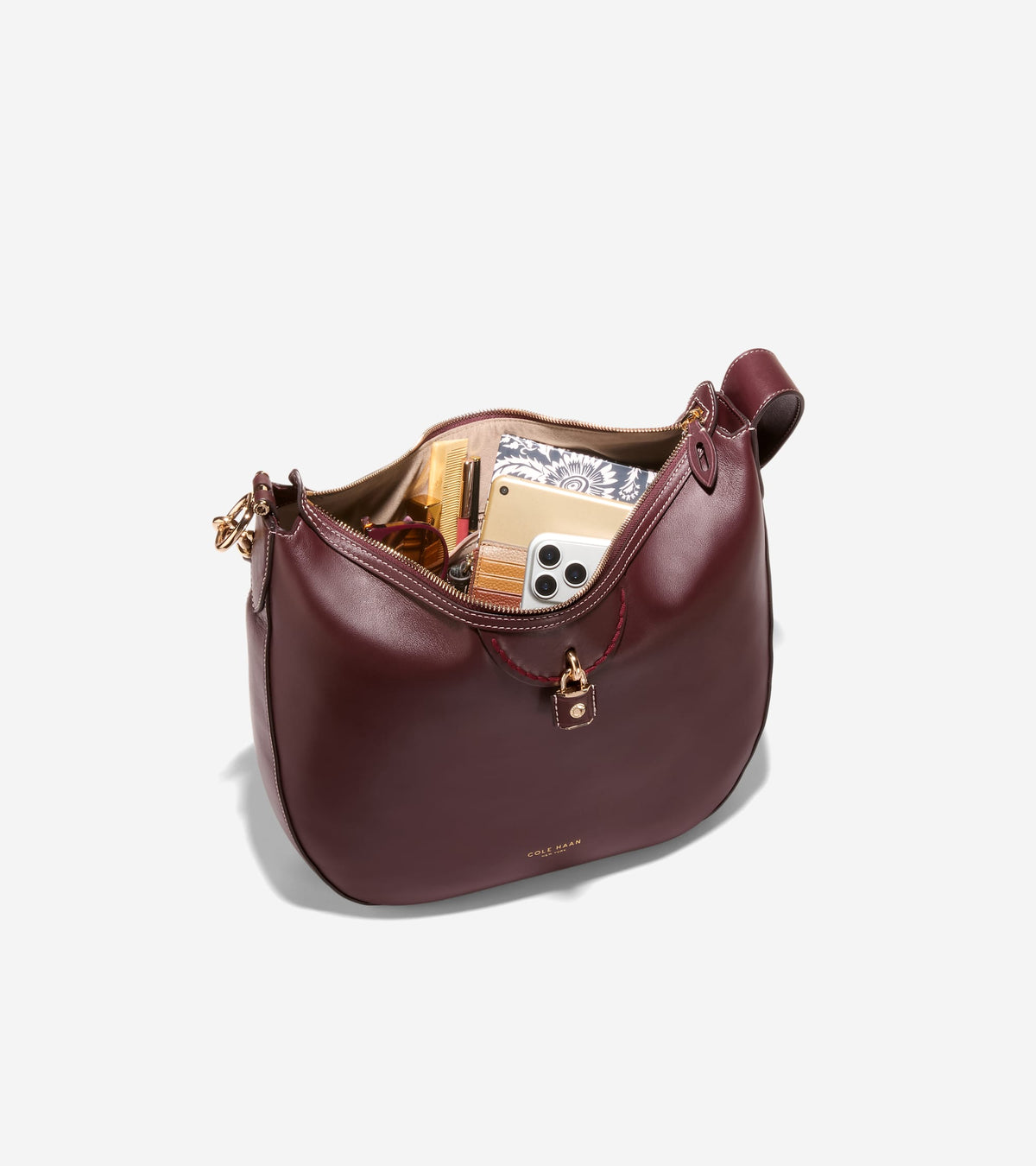 Women's Lockheart Hobo Bag-Bloodstone