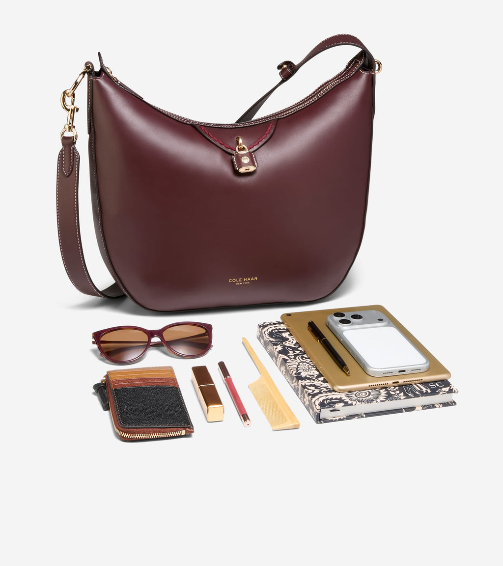 Women's Lockheart Hobo Bag-Bloodstone