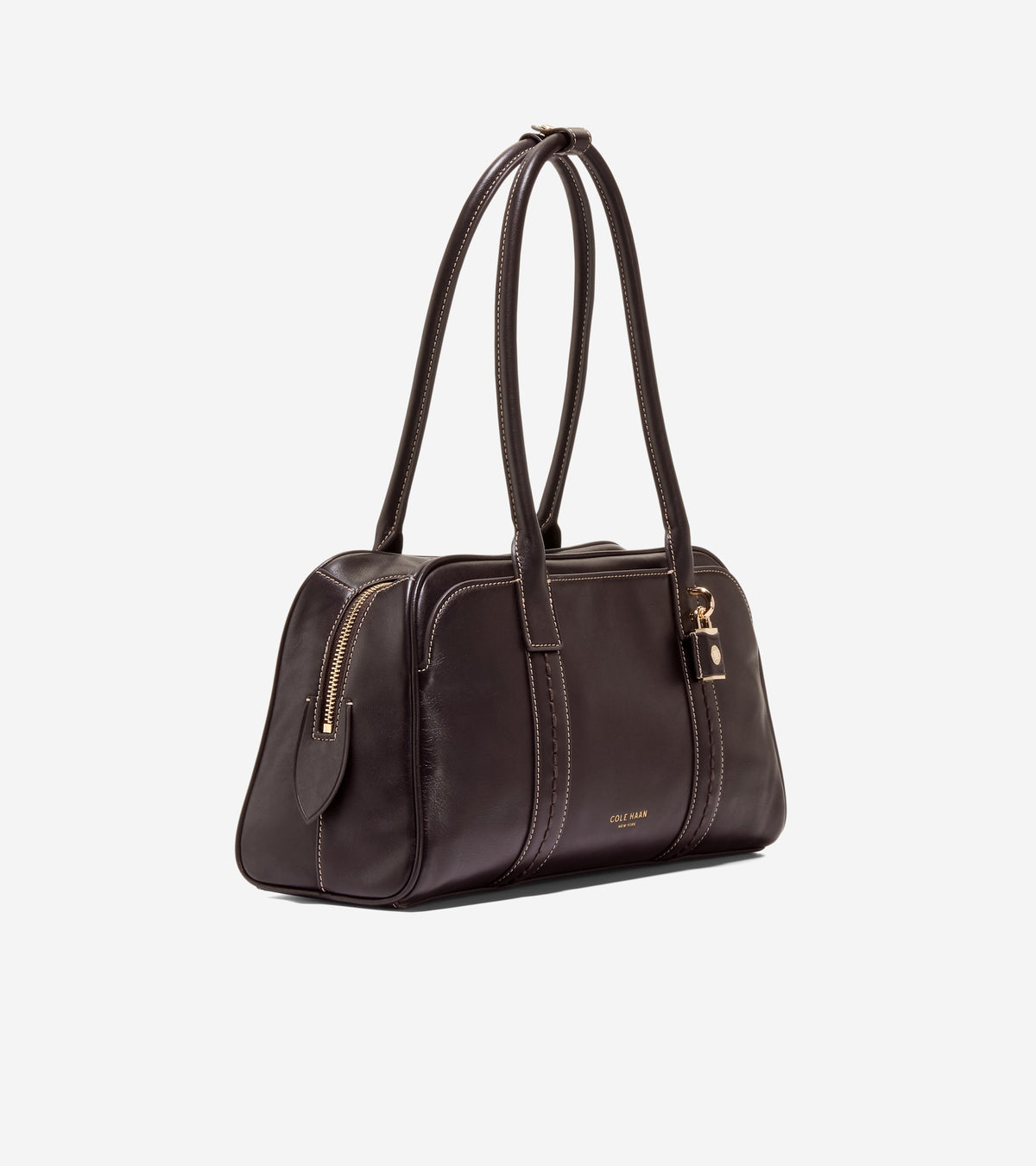 Women's Lockheart Medium Satchel-Dark Chocolate