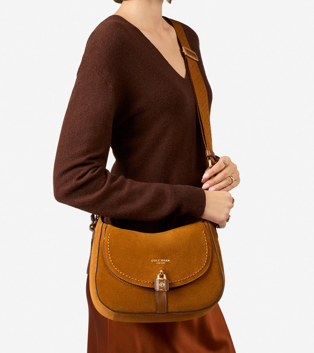 Women's Lockheart Messenger Bag-Tobacco