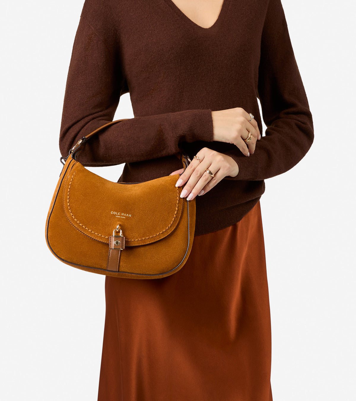 Women's Lockheart Messenger Bag-Tobacco