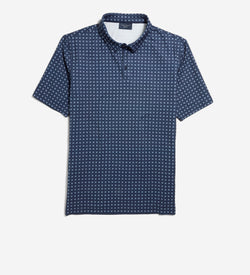 Men's All-Day Floral Polo Shirt-Navy Blazer