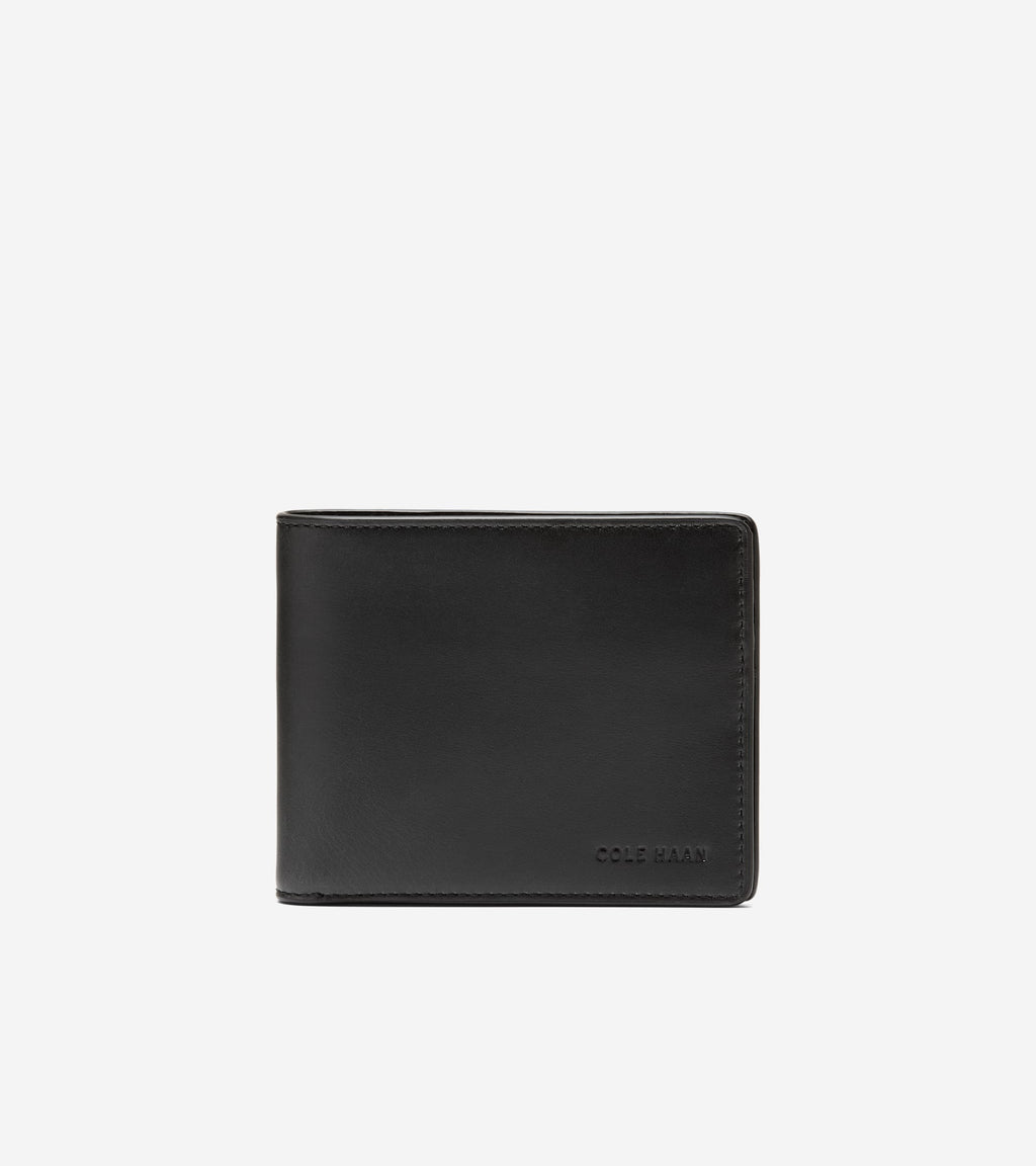 Men's Leather Slimfold Wallet-Black