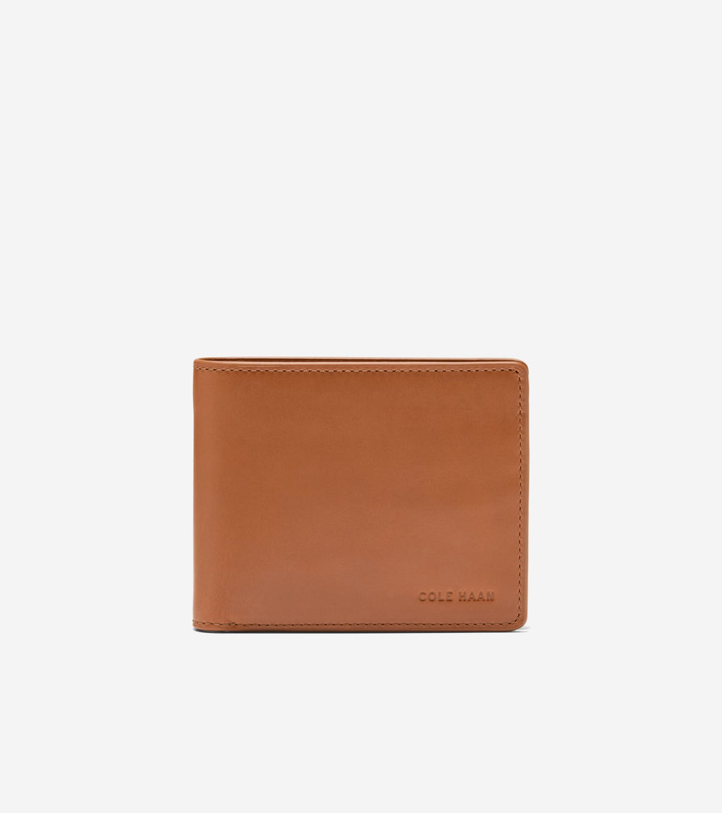 Men's Leather Slimfold Wallet-Tan