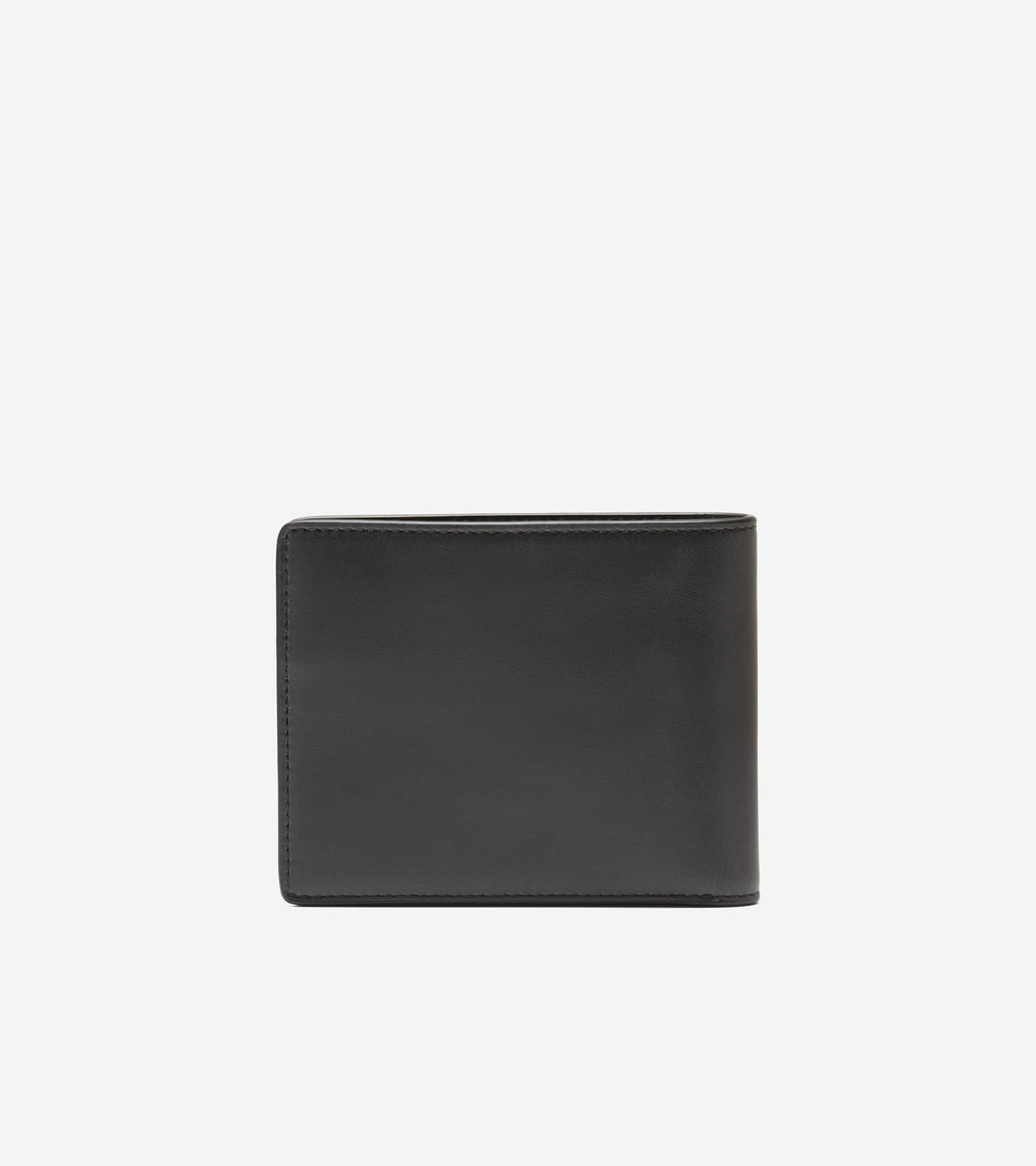Men's Leather Slimfold Wallet-Black