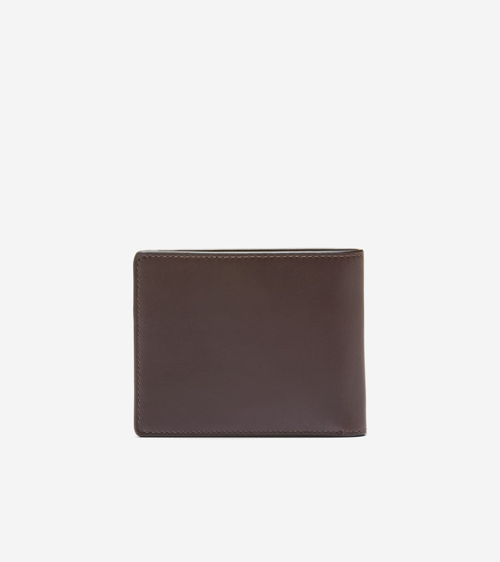 Men's Leather Slimfold Wallet-Brown