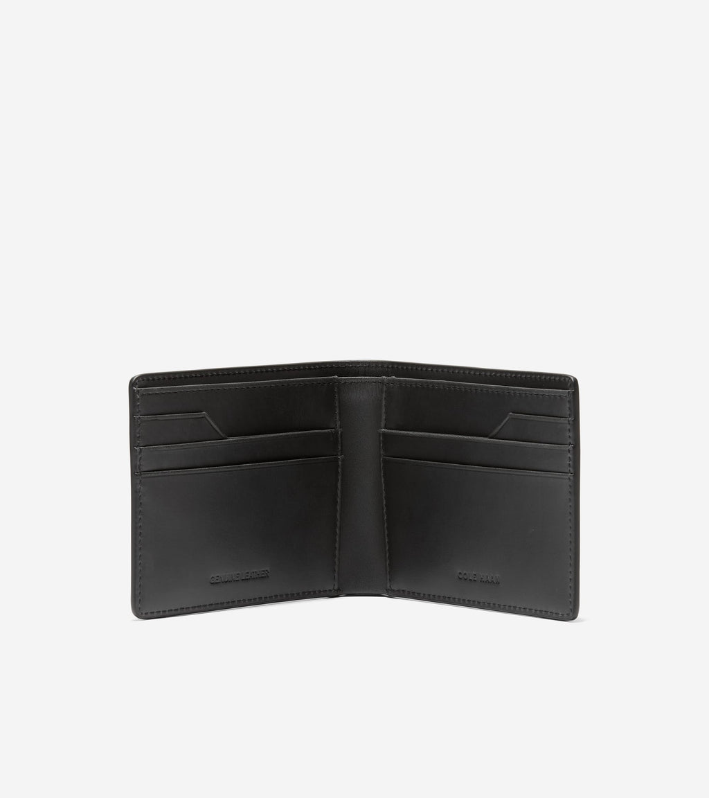 Men's Leather Slimfold Wallet-Black