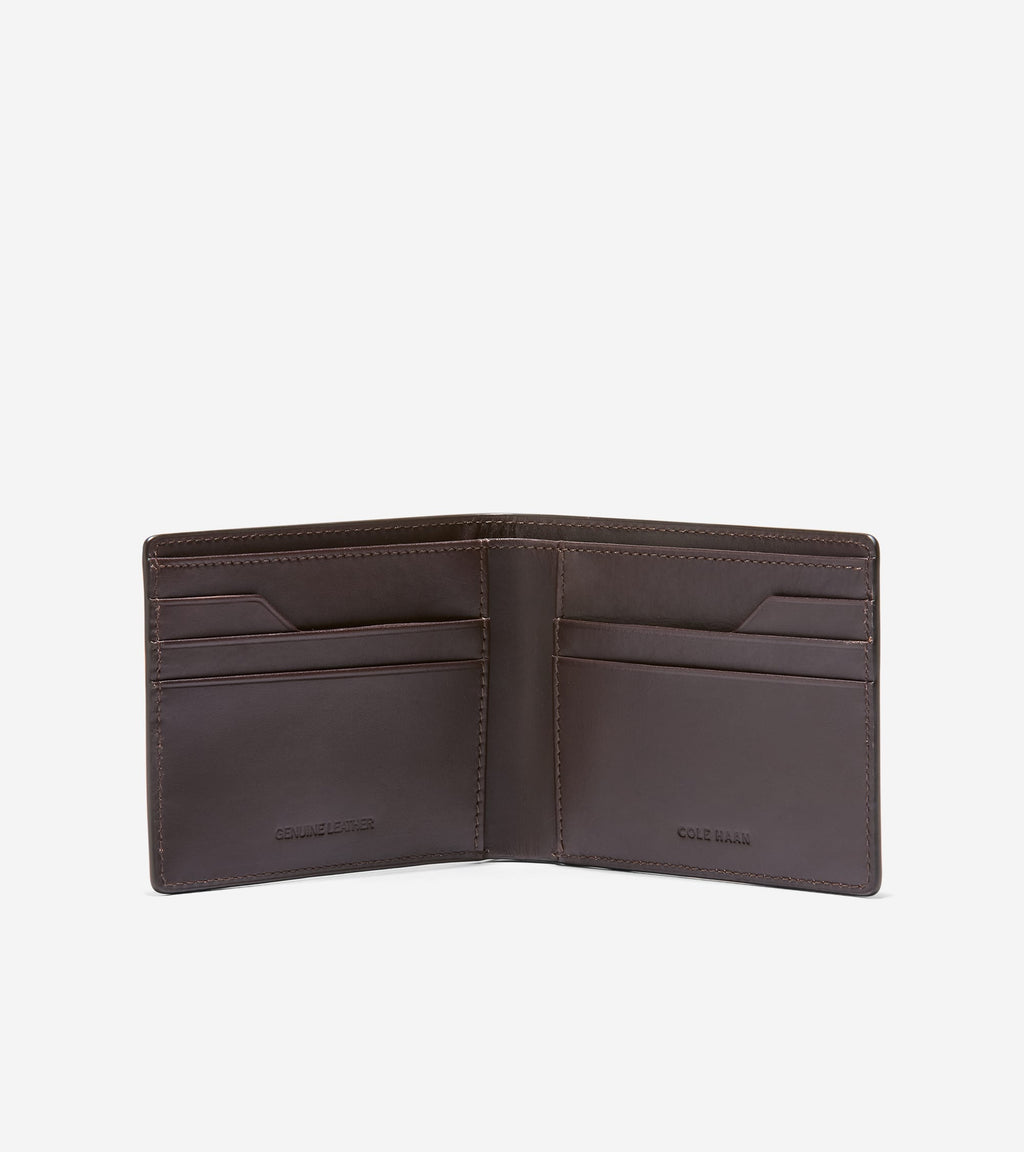 Men's Leather Slimfold Wallet-Brown