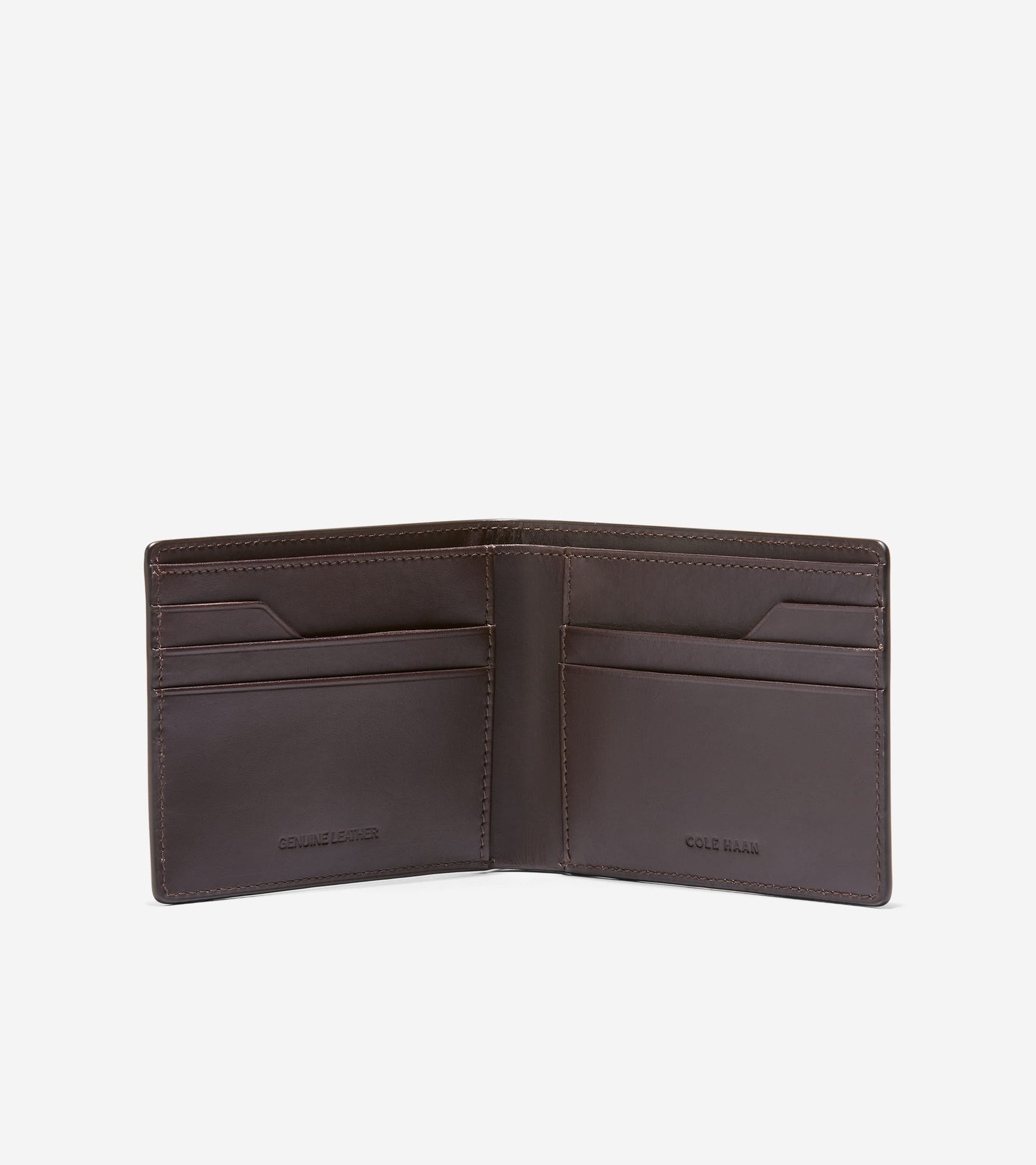 Men's Leather Slimfold Wallet-Brown