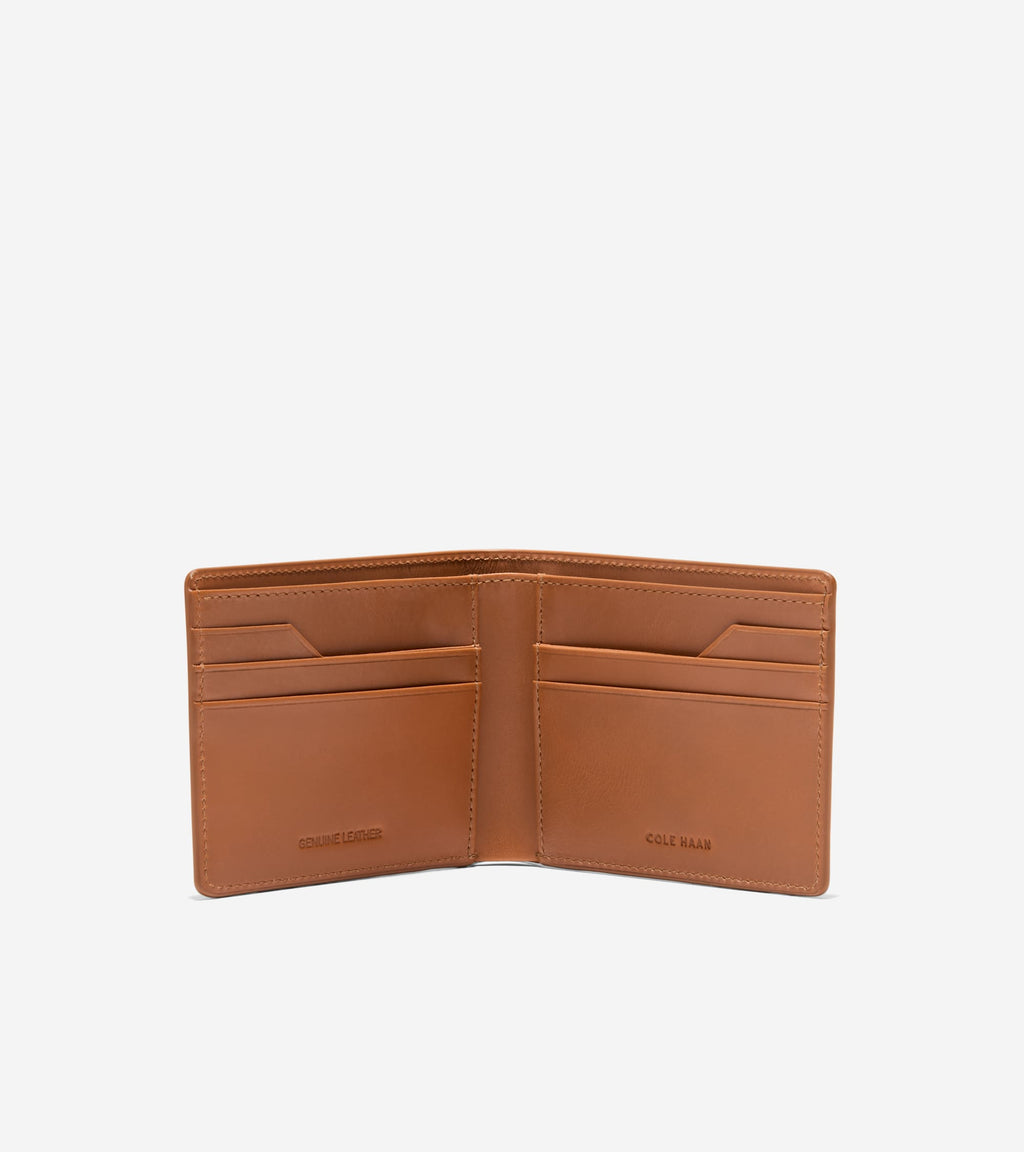 Men's Leather Slimfold Wallet-Tan