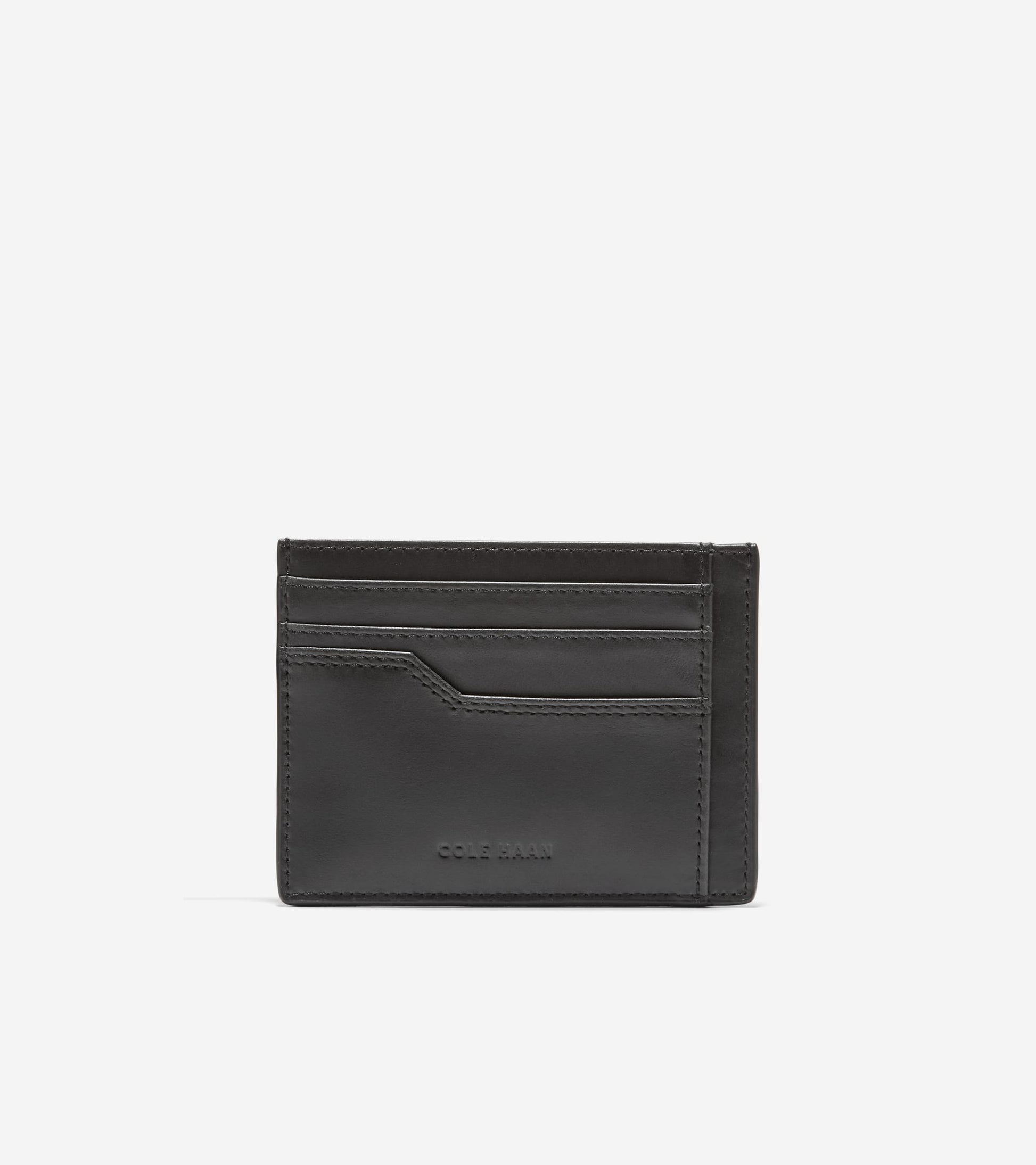 Cole Haan Men's Triboro Slim Card Case - Black Cole Haan Men's Triboro Slim Card Case - Black