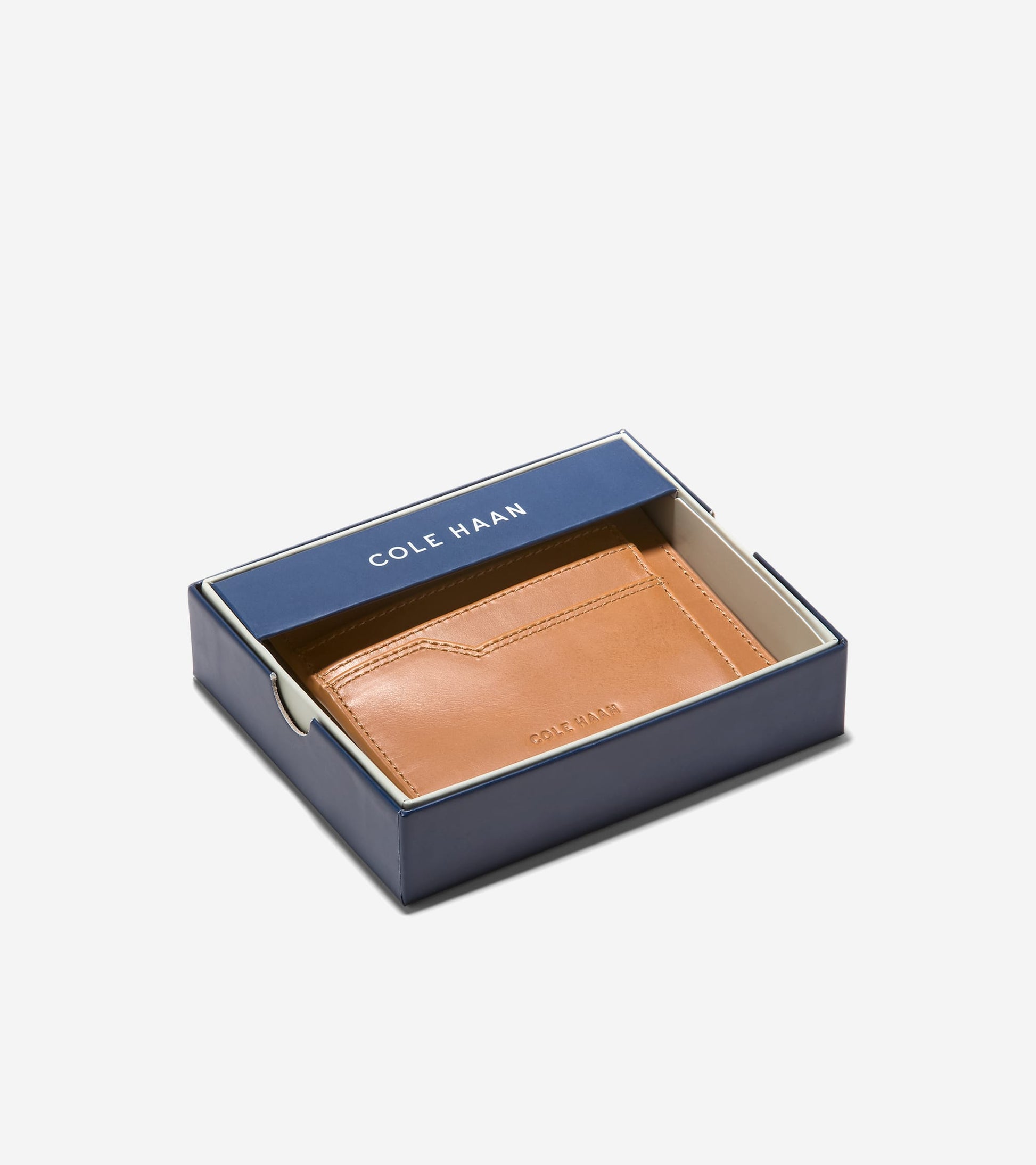 Men's Triboro Slim Card Case-Tan