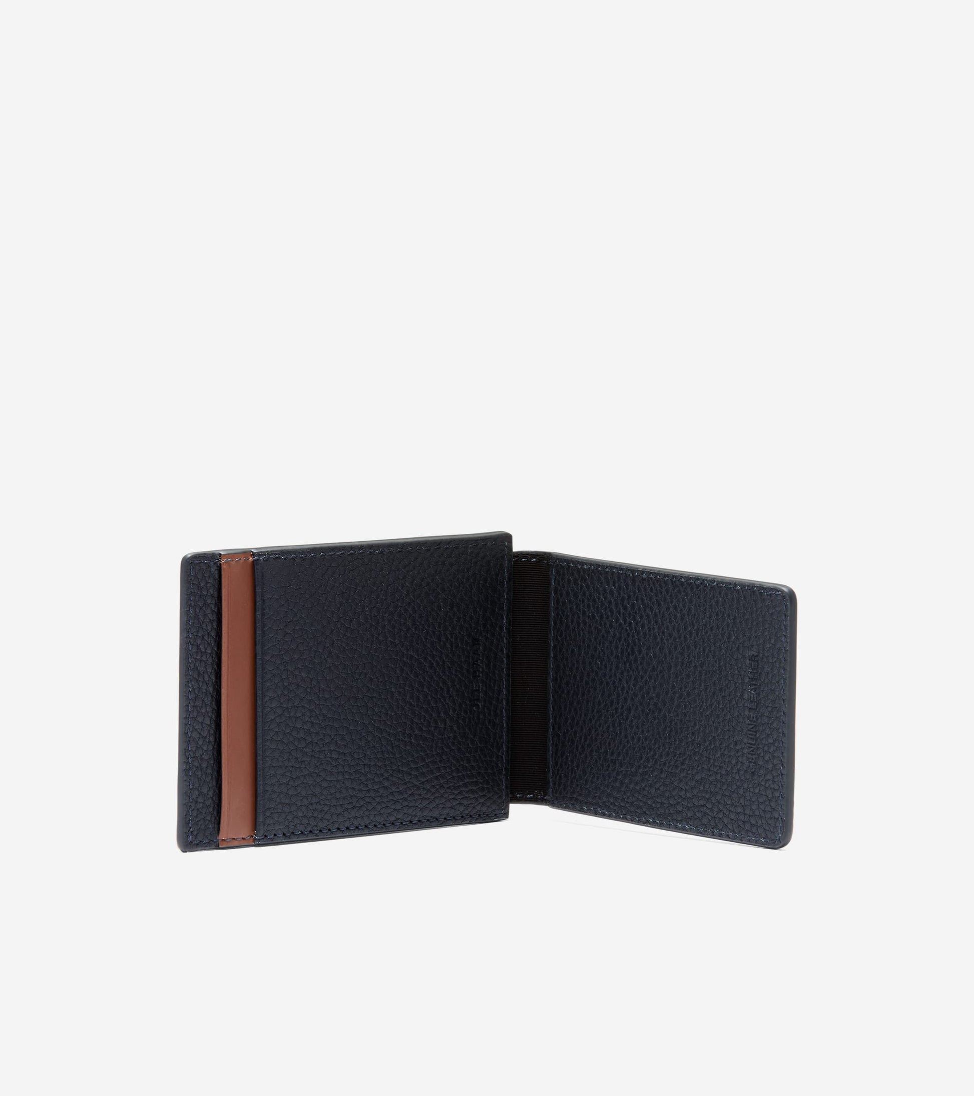 Men's Triboro Card Case-Navy-Tan