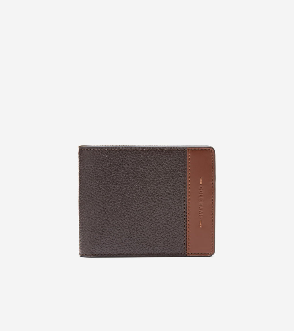 Men's Triboro Leather Wallet-Brown-Tan
