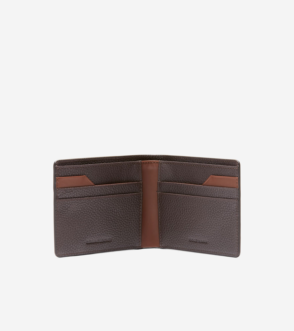 Men's Triboro Leather Wallet-Brown-Tan