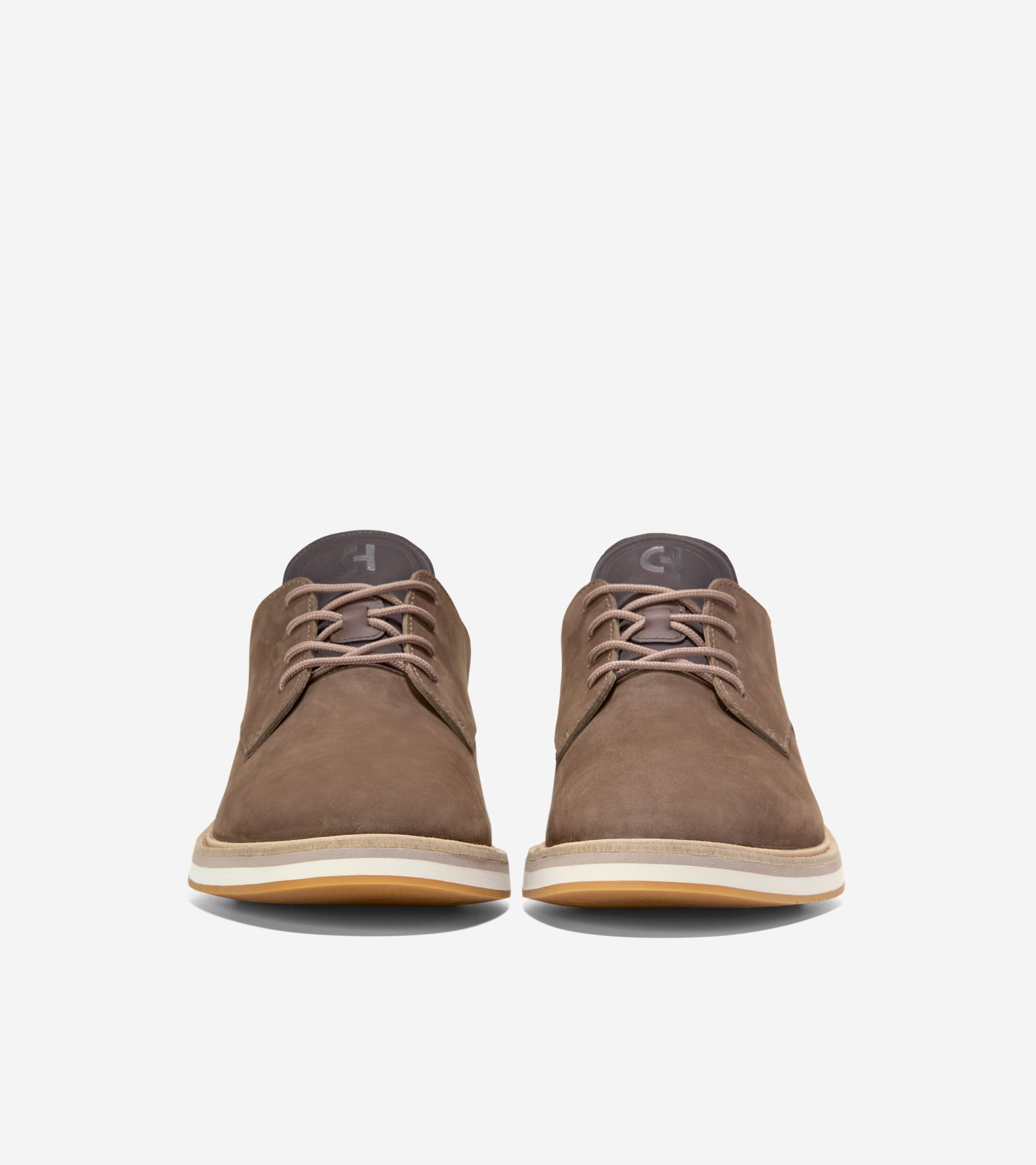Men's Mansfield Grand Plain Toe Quick-On Oxfords-Irish Coffee-Silver Birch