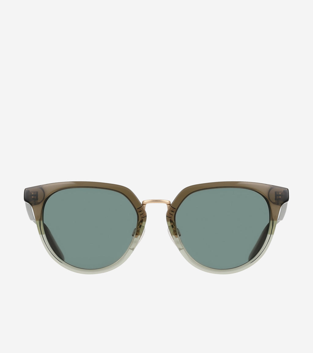 Men's Modern Elevated Round-Olive Gradient