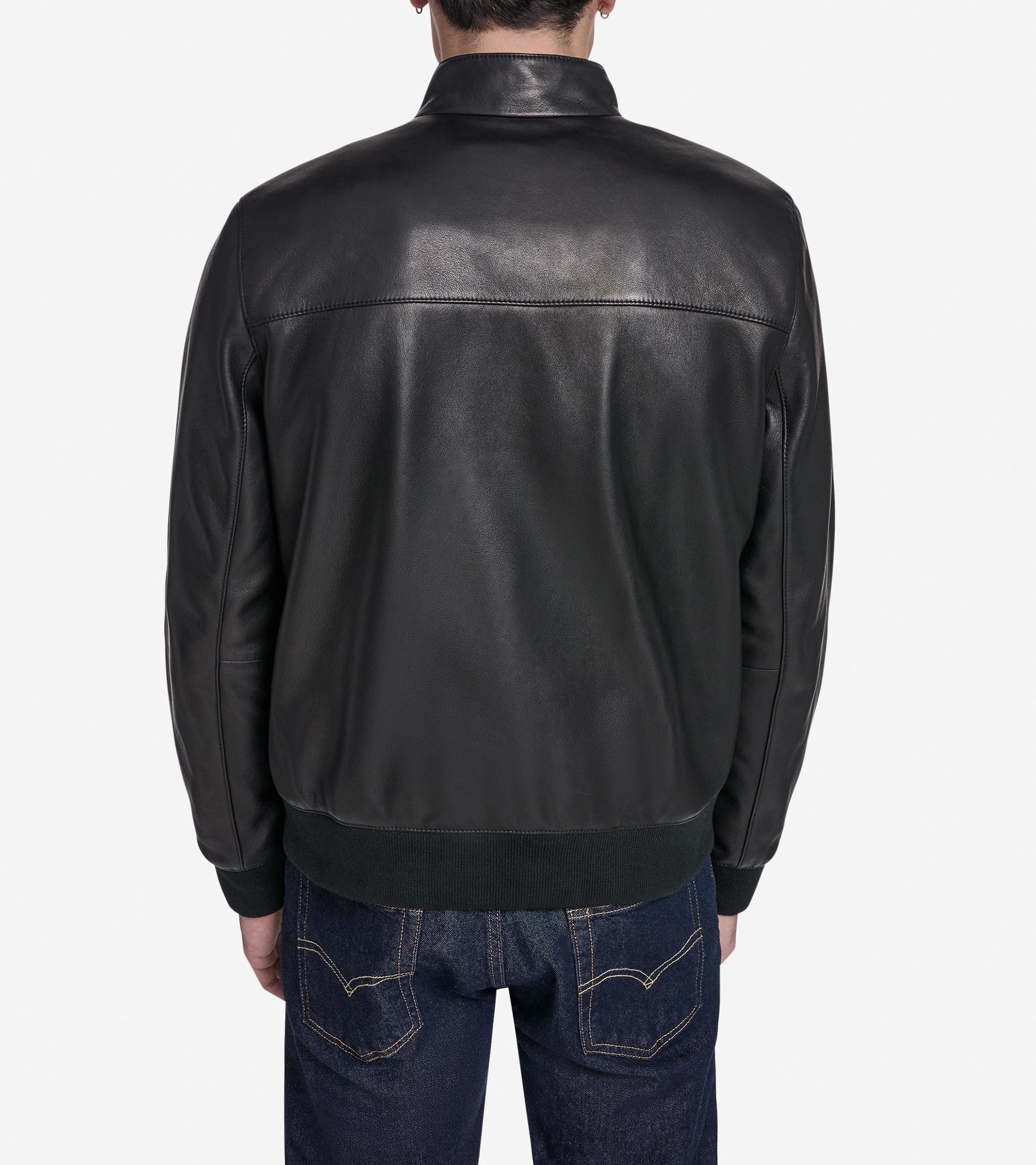 Men's Bomber Jacket-Black
