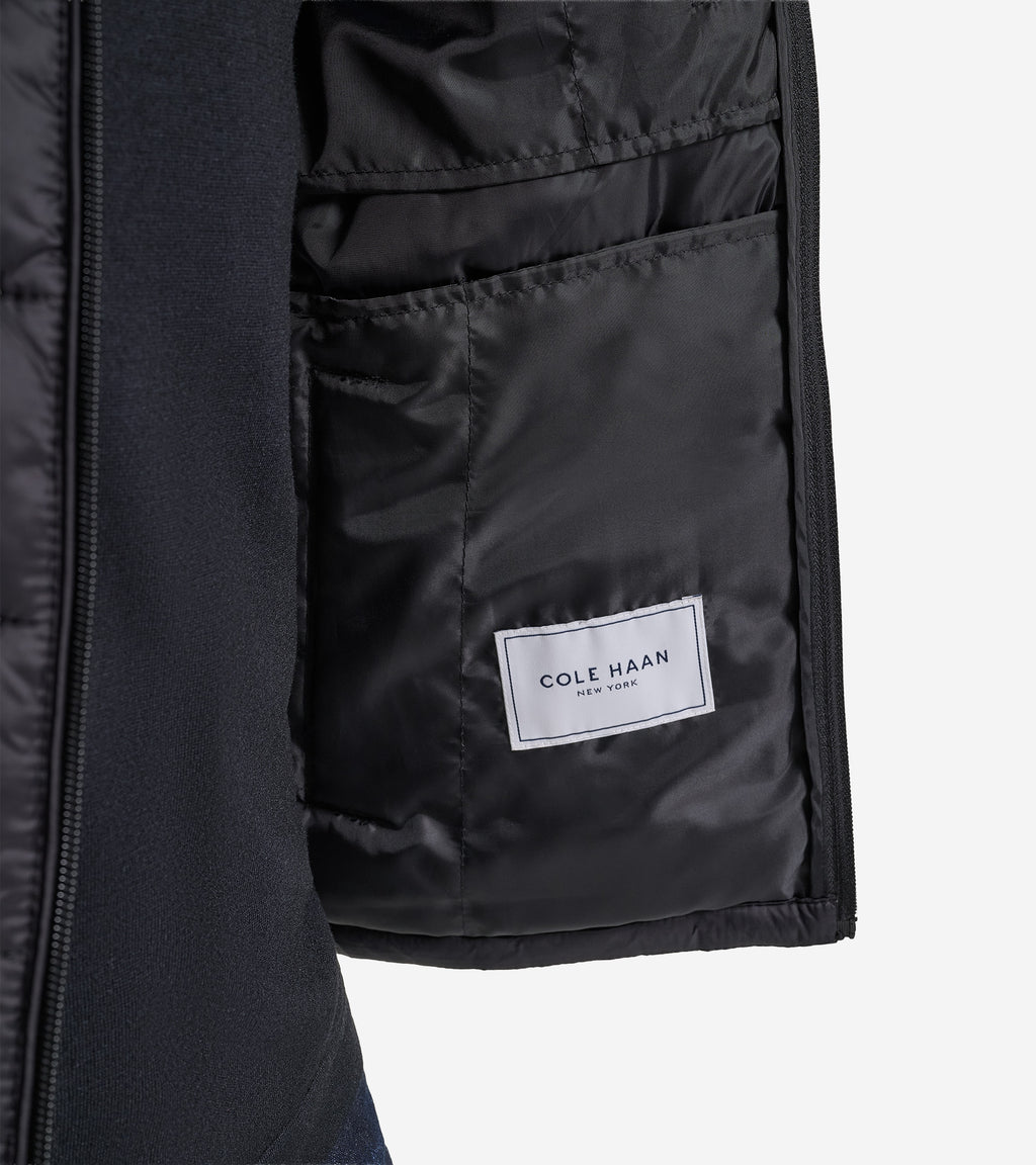 Men's Nylon Puffer Vest-Black