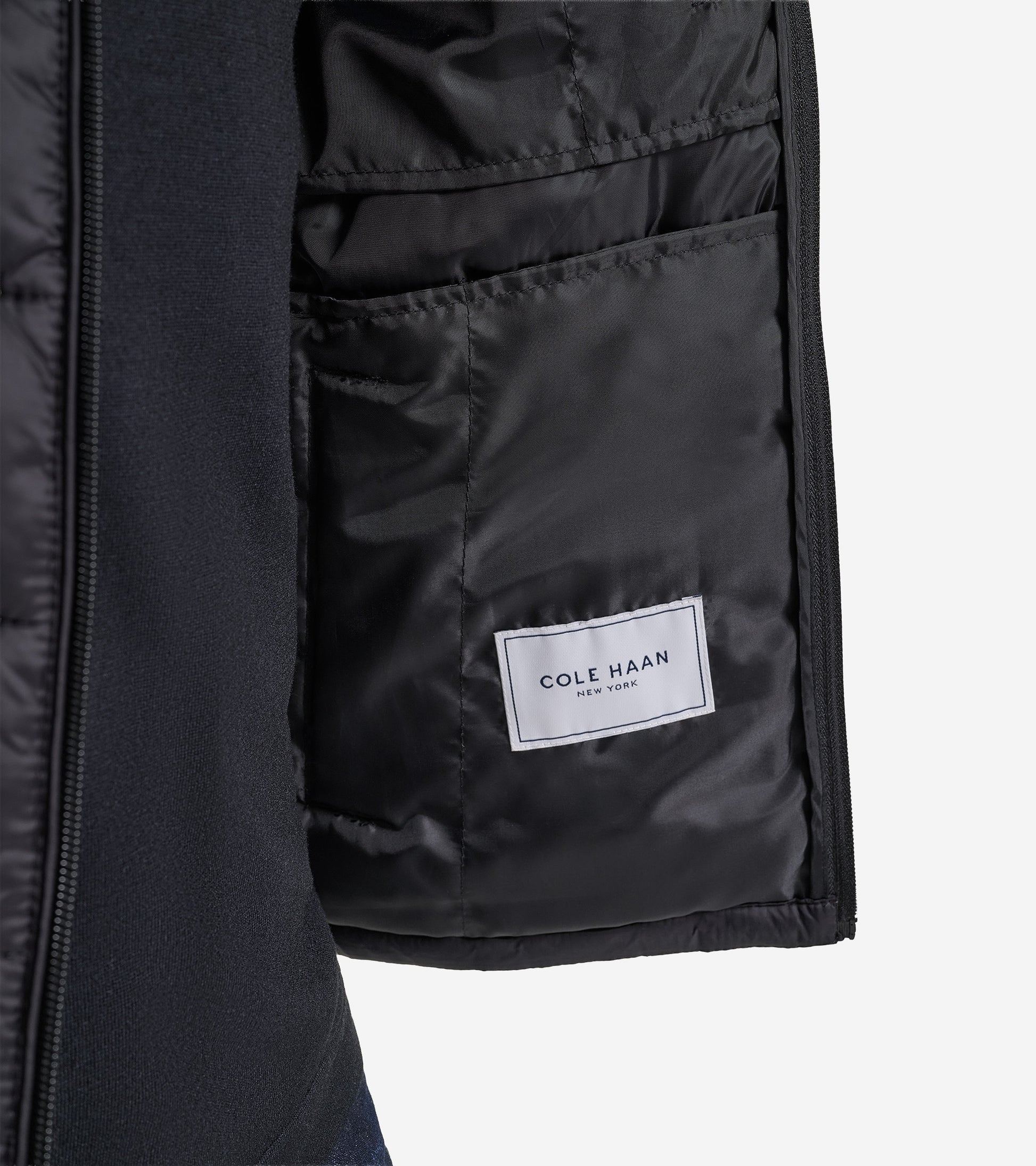 Men's Nylon Puffer Vest-Black