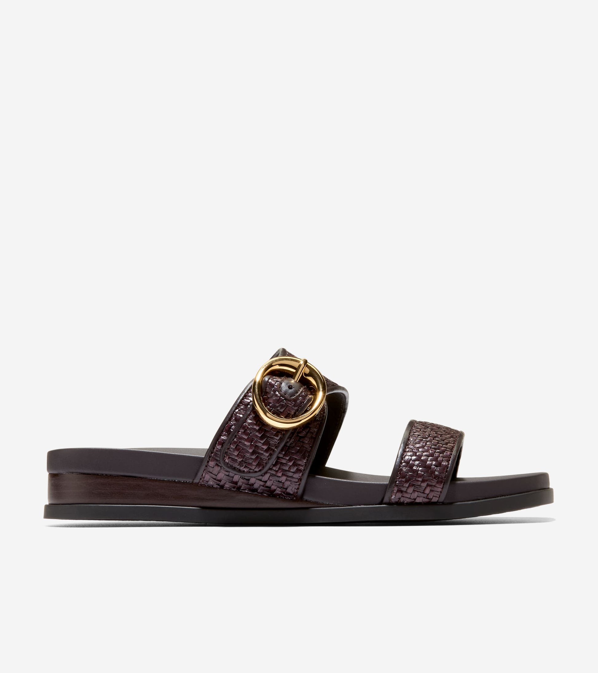 Women's Oaklynn Double Band Footbed Sandals-Dark Latte-Dark Natural