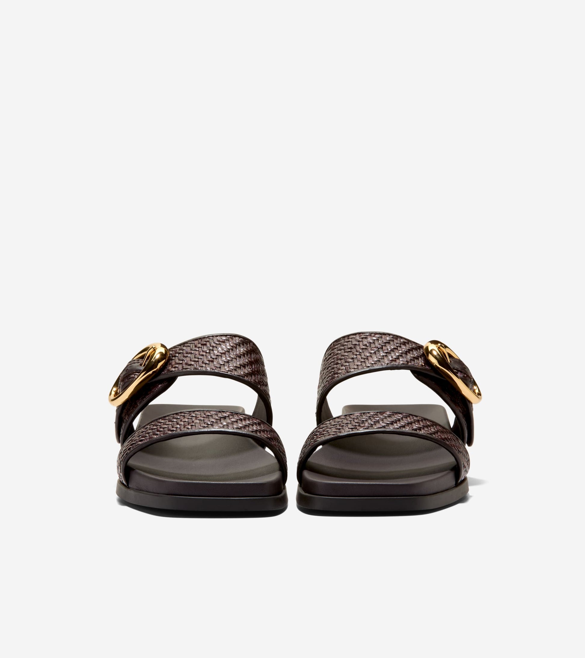 Women's Oaklynn Double Band Footbed Sandals-Dark Latte-Dark Natural