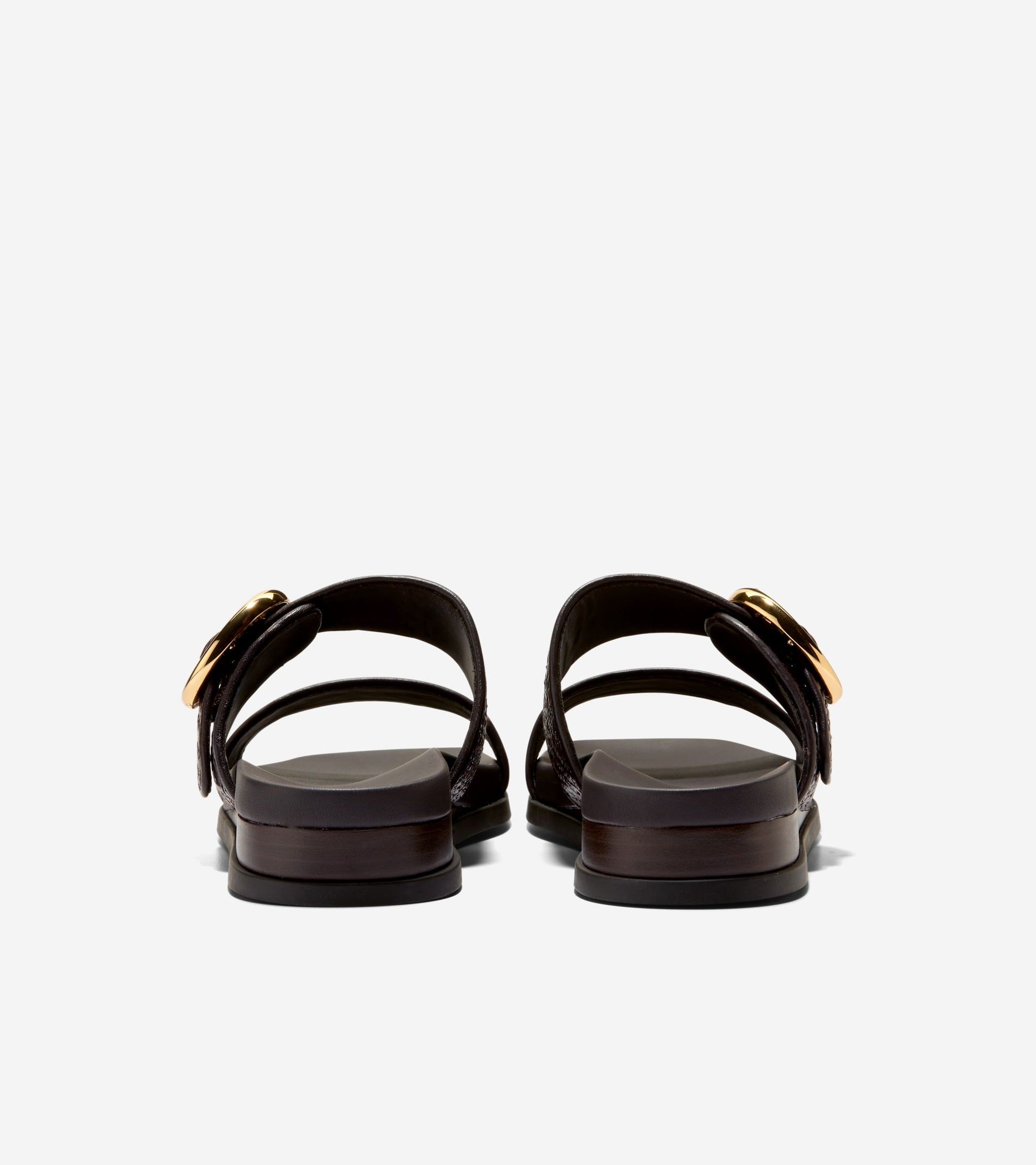 Women's Oaklynn Double Band Footbed Sandals-Dark Latte-Dark Natural