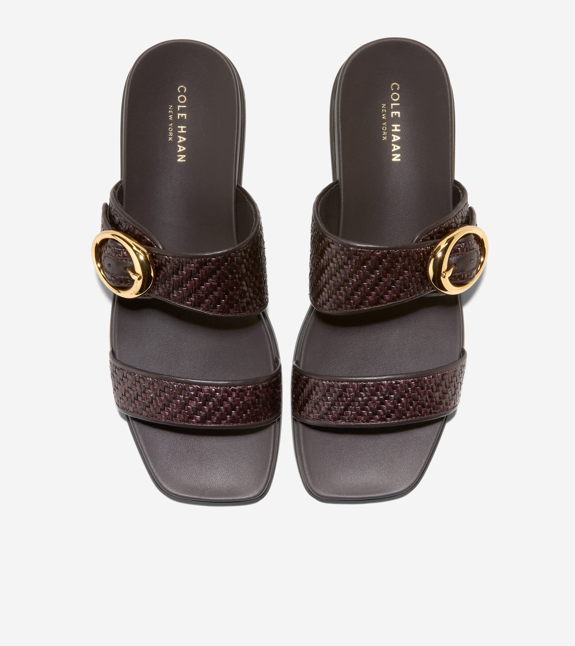 Women's Oaklynn Double Band Footbed Sandals-Dark Latte-Dark Natural