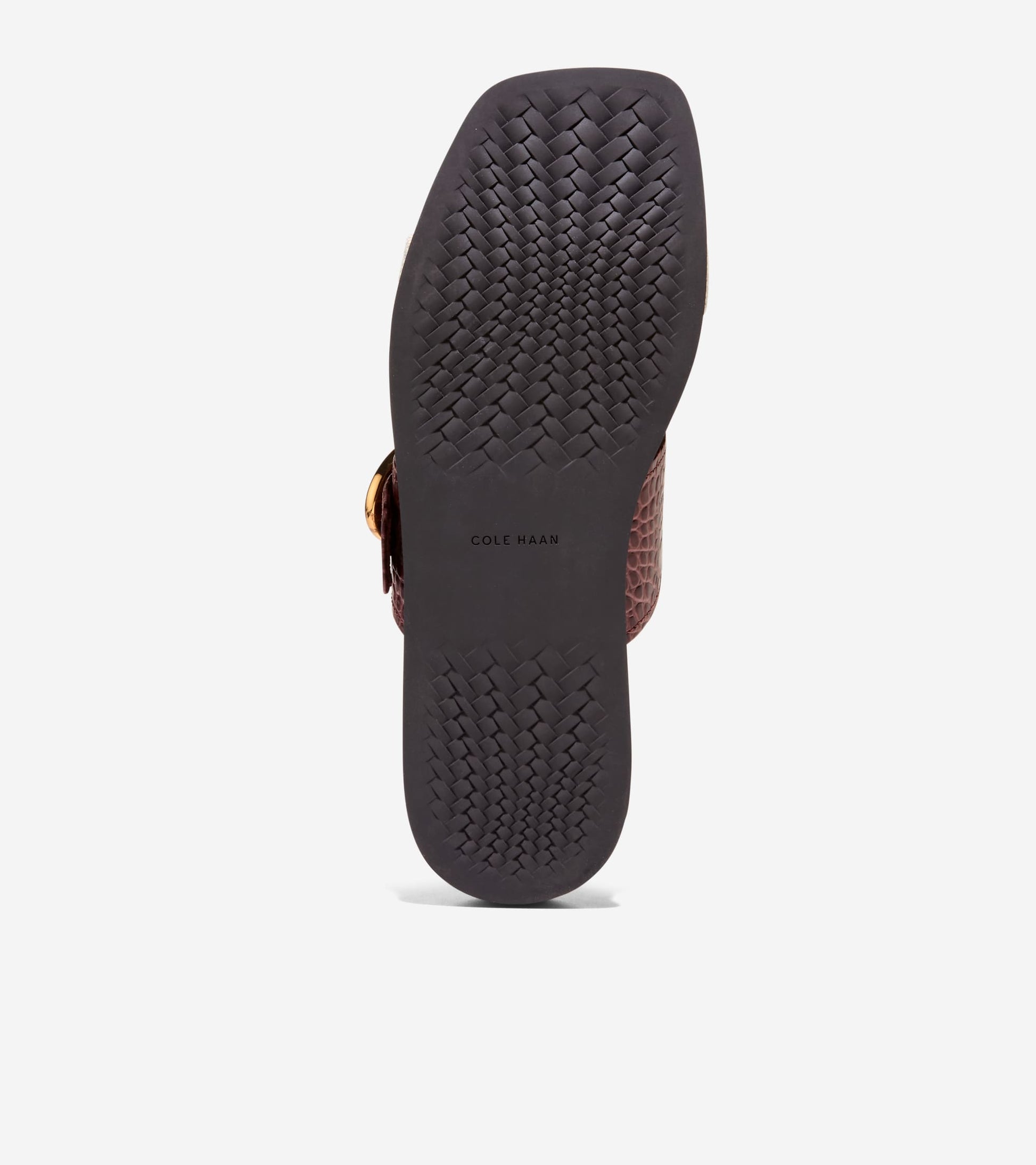 Women's Oaklynn Double Band Footbed Sandals-Mahogany Croc Print-Natural
